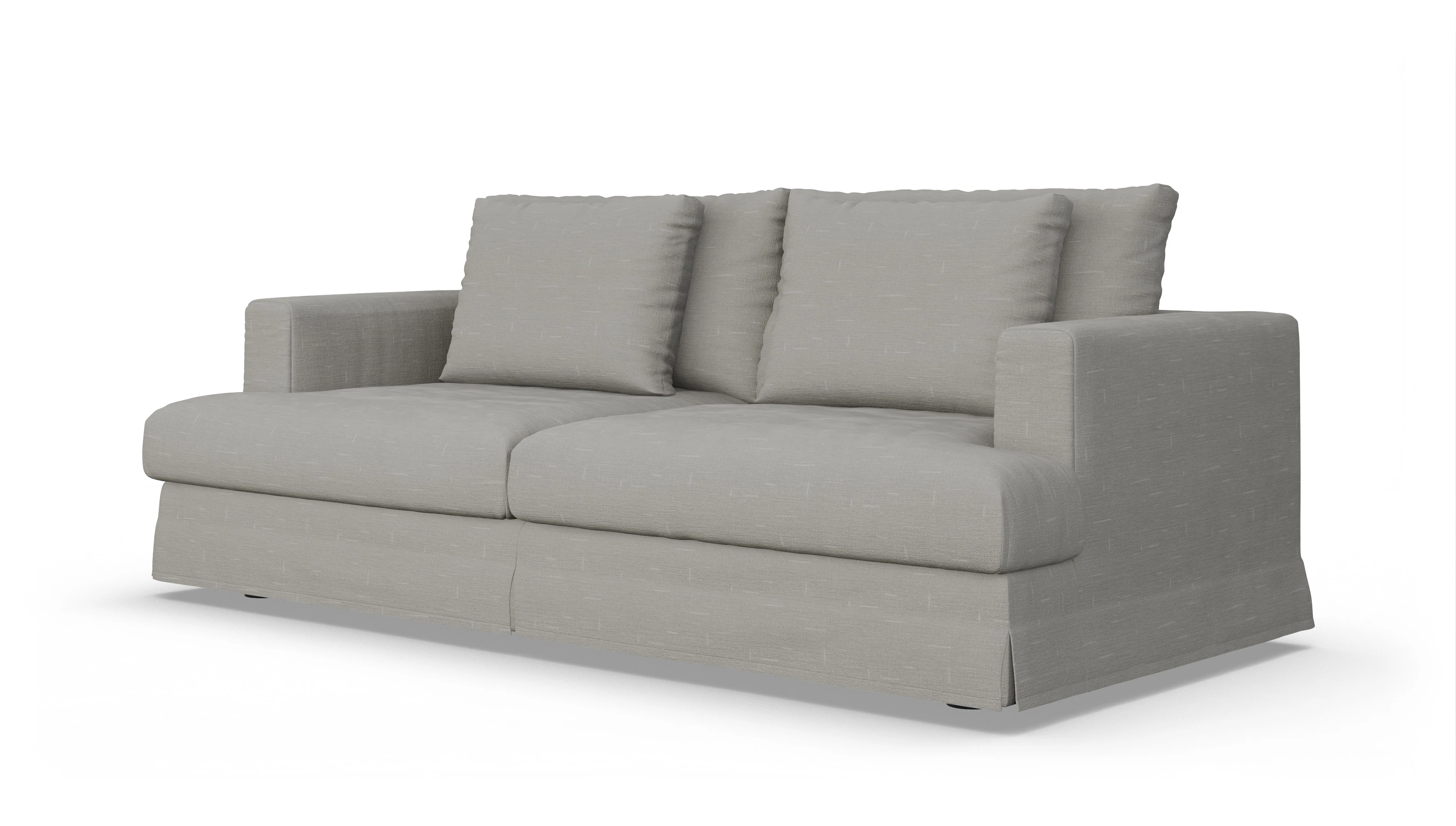 Ansicht des Produktes Pittori 3-Sitzer in Stoff grau