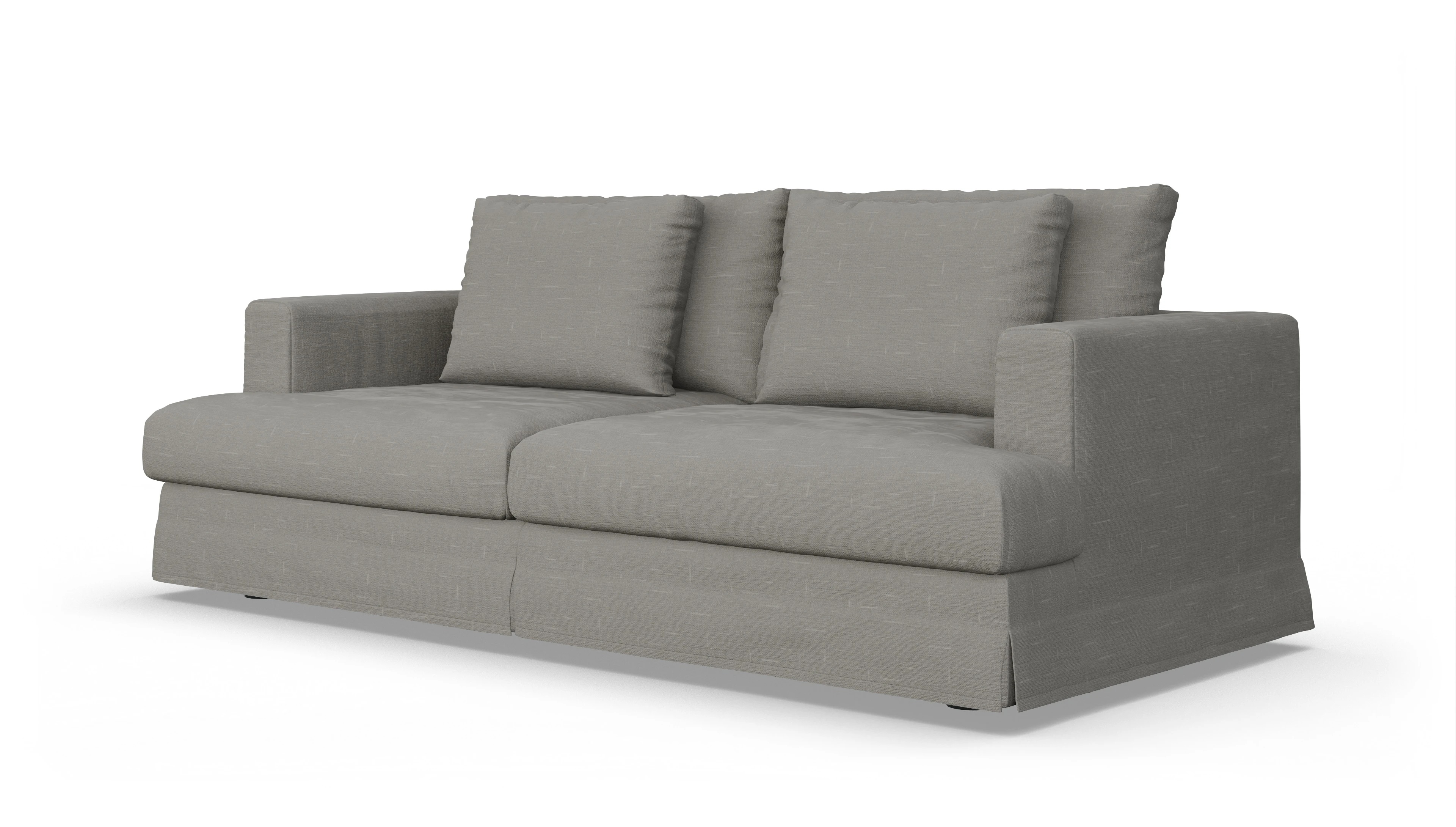 Ansicht des Produktes Pittori 3-Sitzer in Stoff grau