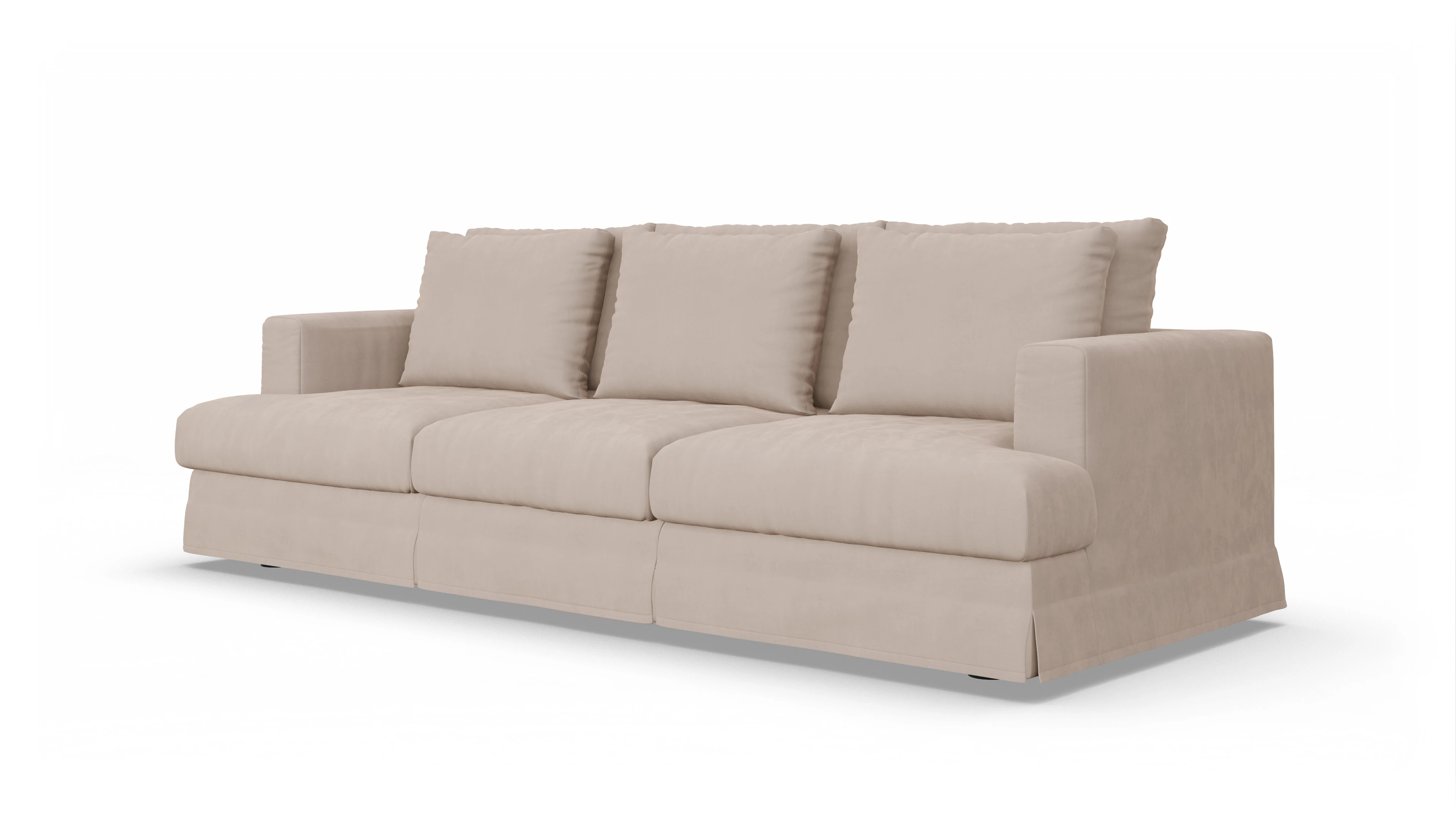Ansicht des Produktes Pittori 3,5-Sitzer in Samt beige