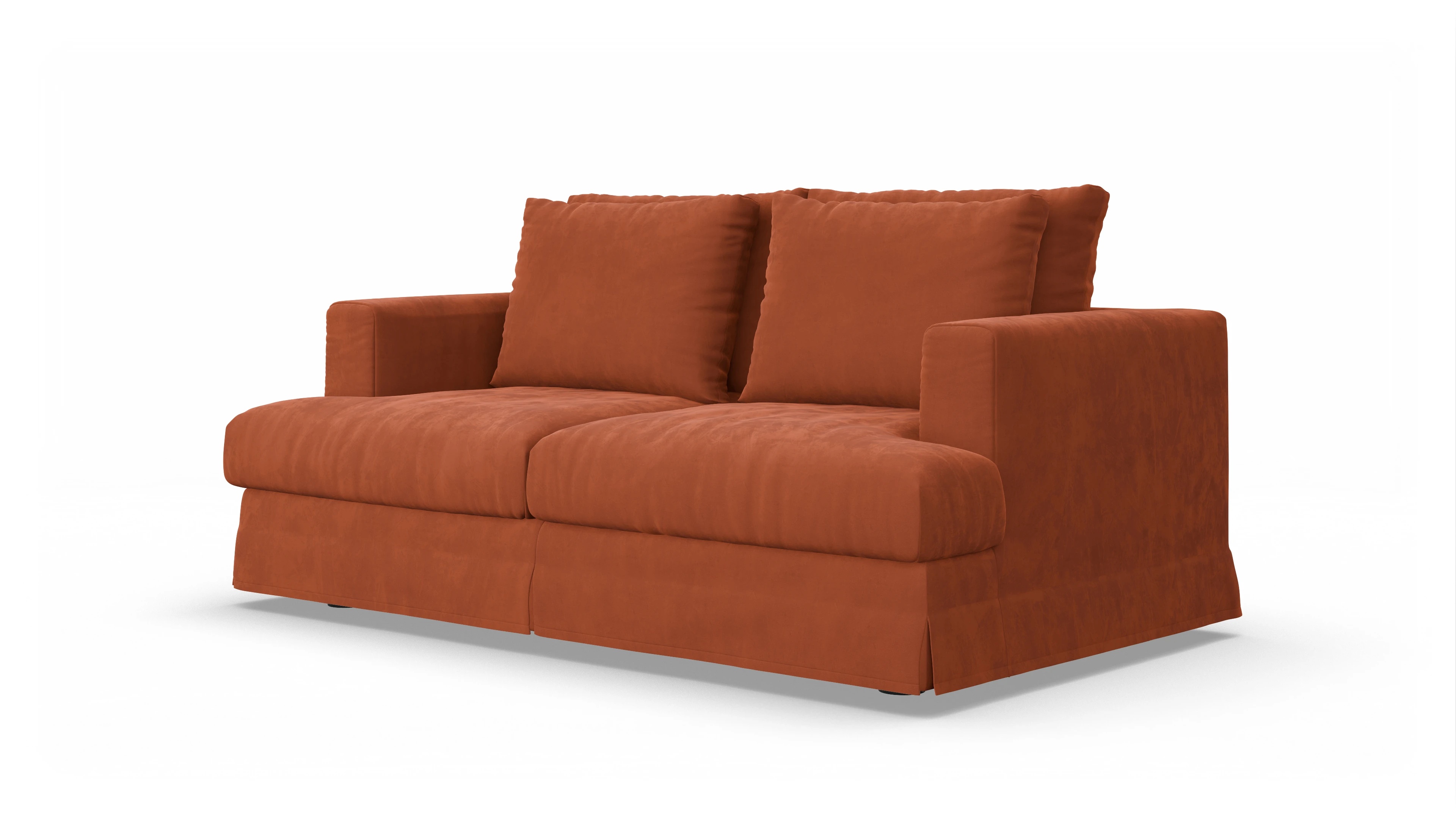 Ansicht des Produktes Pittori 2-Sitzer in Samt orange