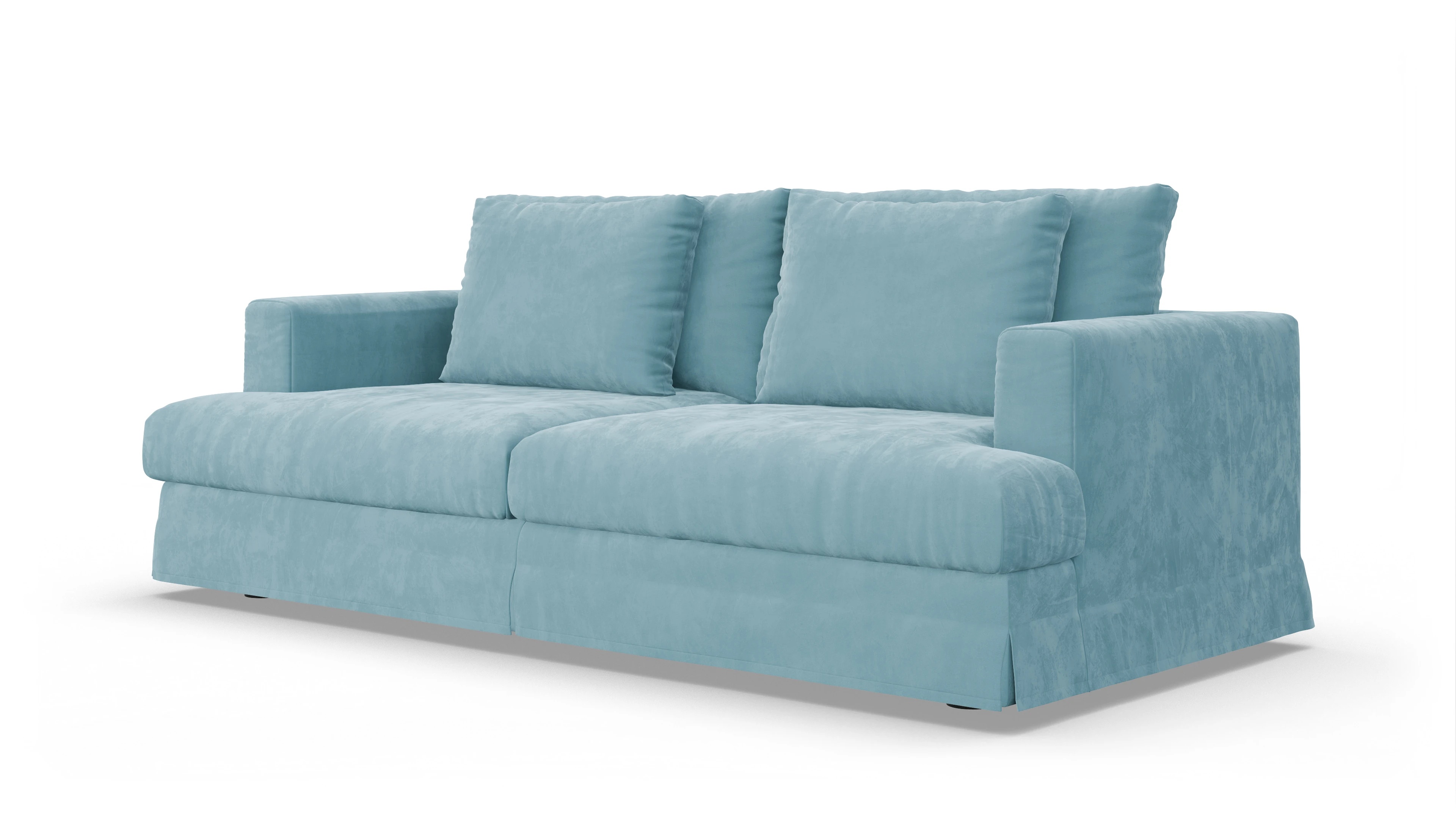 Ansicht des Produktes Pittori 3-Sitzer in Samt blau