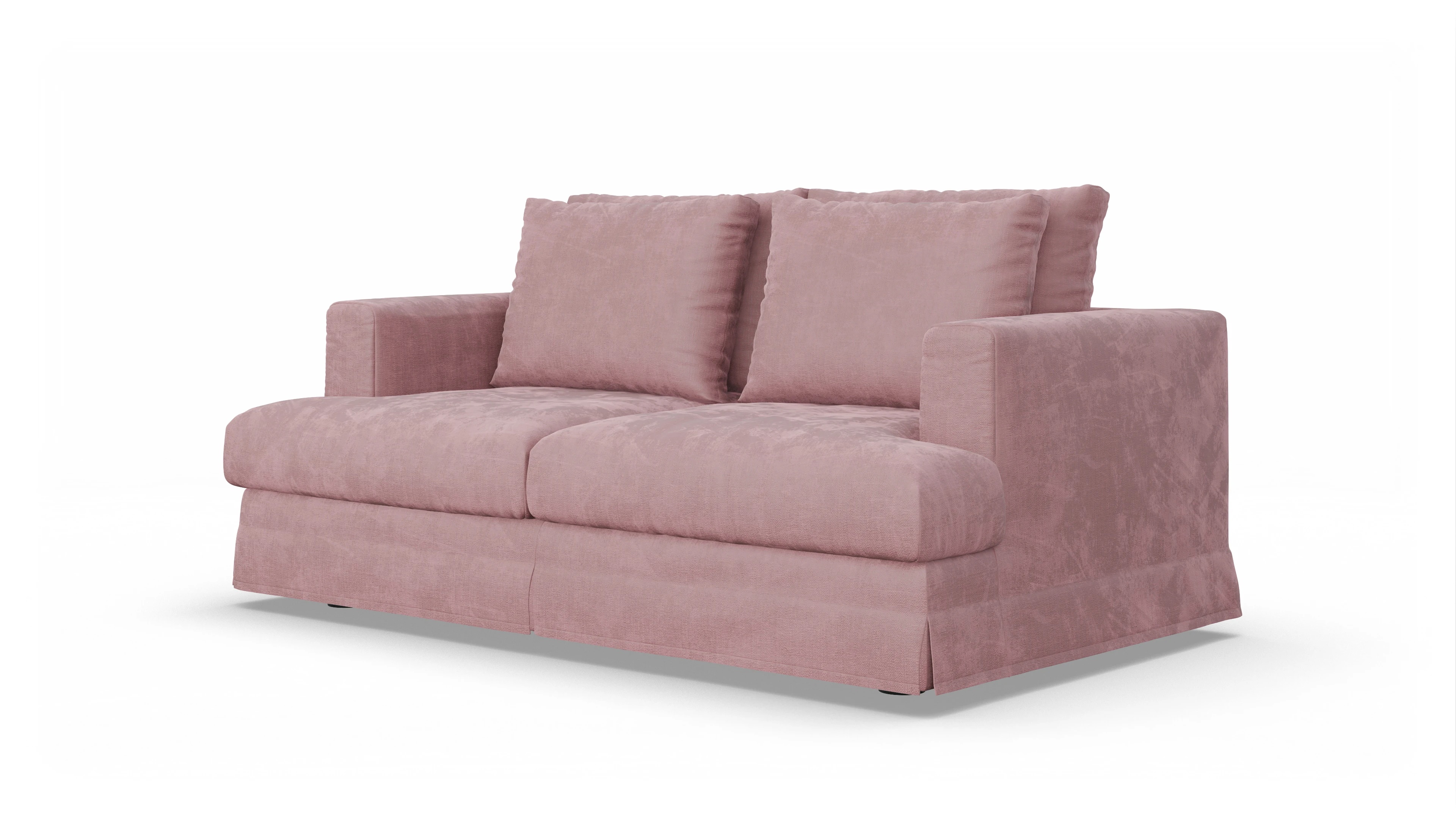 Pittori Hussen-Sofa Ansicht des Produktes Pittori 2-Sitzer in Stoff rot