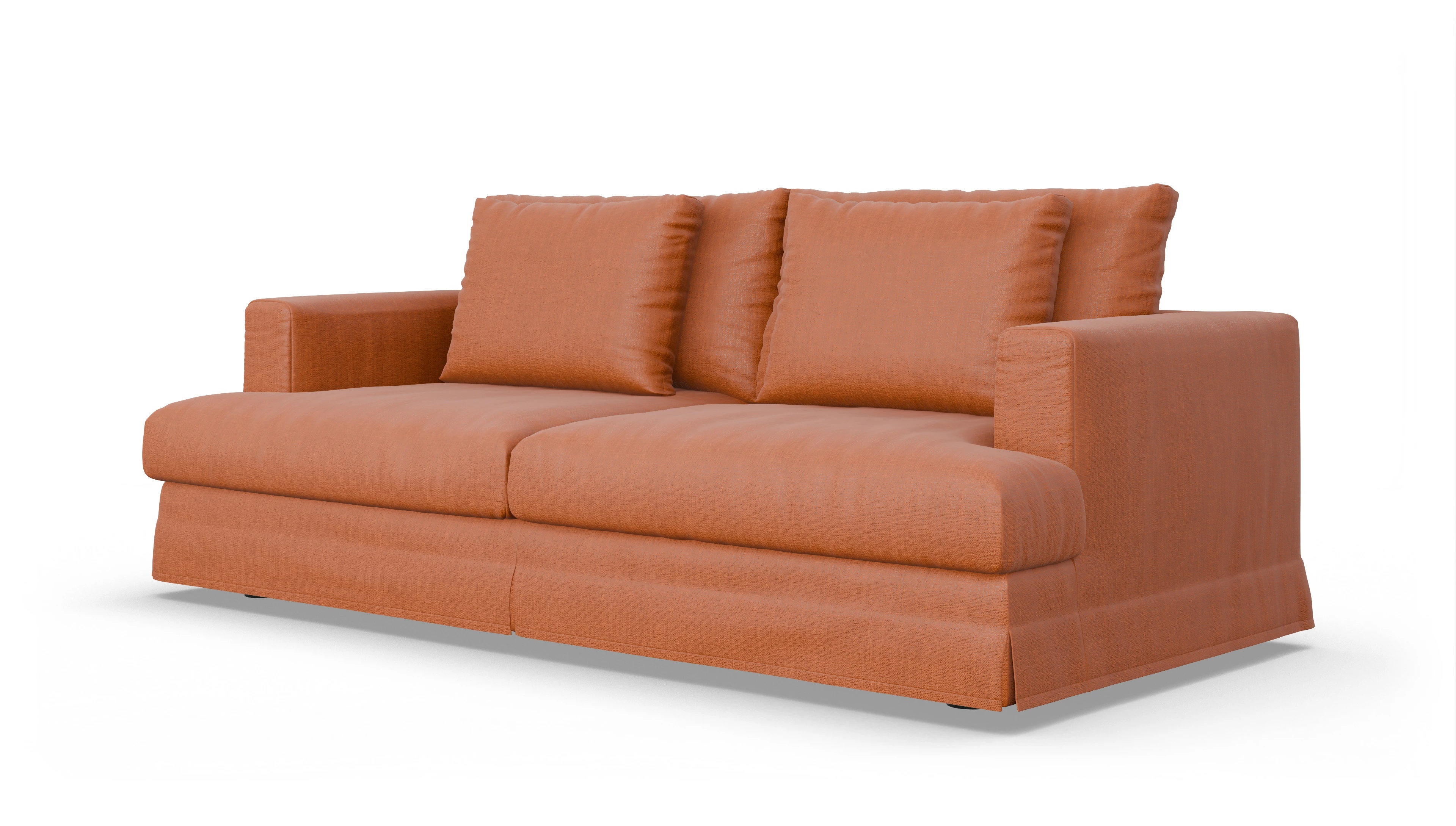 Ansicht des Produktes Pittori 3-Sitzer in Stoff orange
