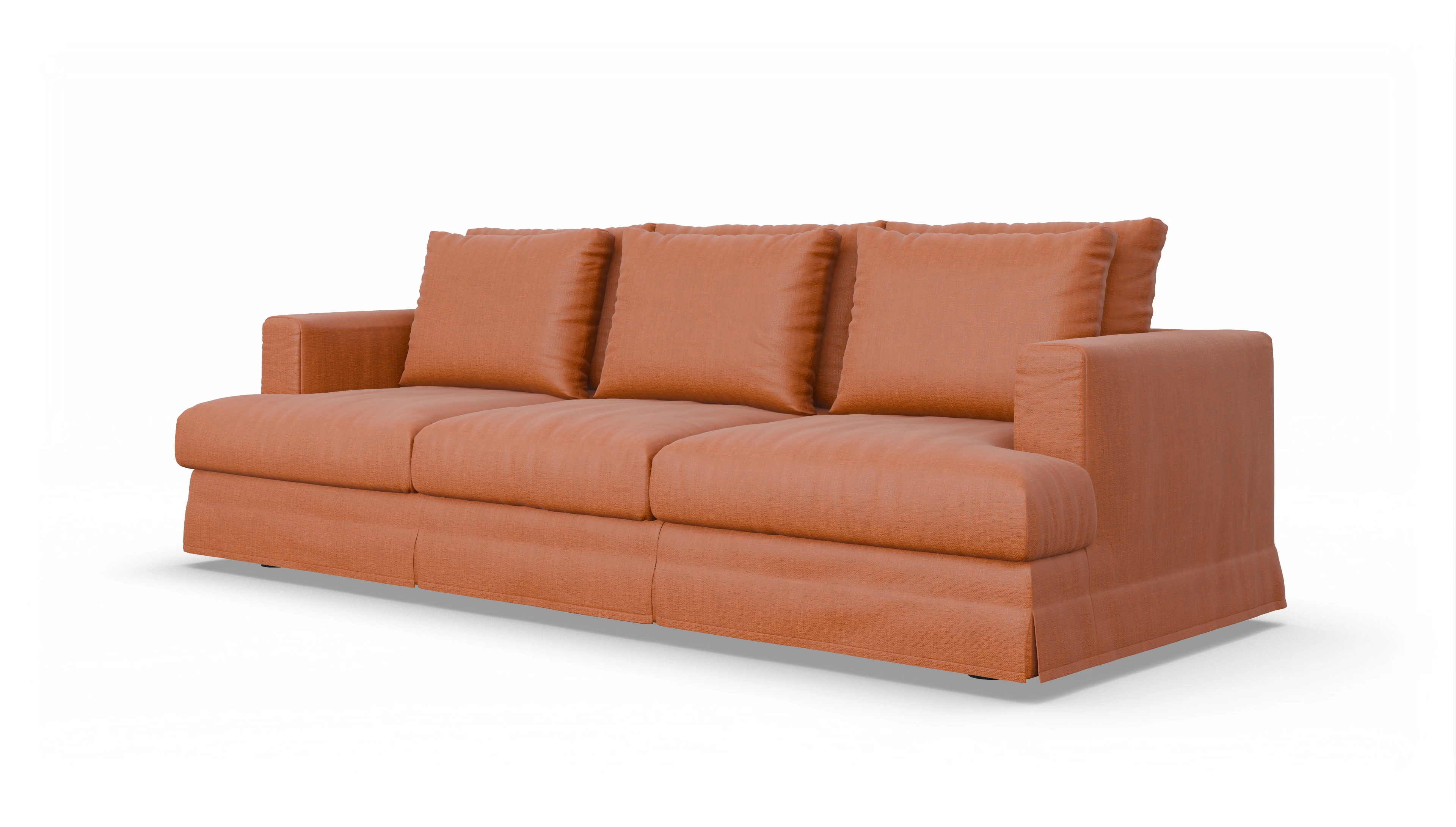 Ansicht des Produktes Pittori 3,5-Sitzer in Stoff orange