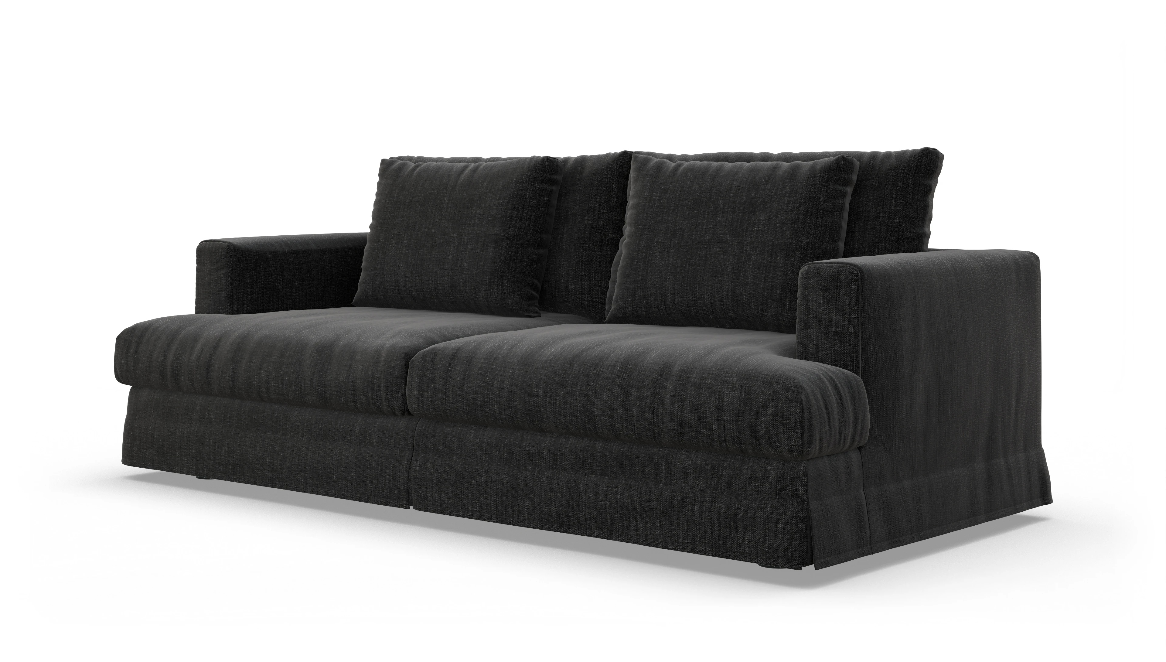 Ansicht des Produktes Pittori 3-Sitzer in Stoff schwarz