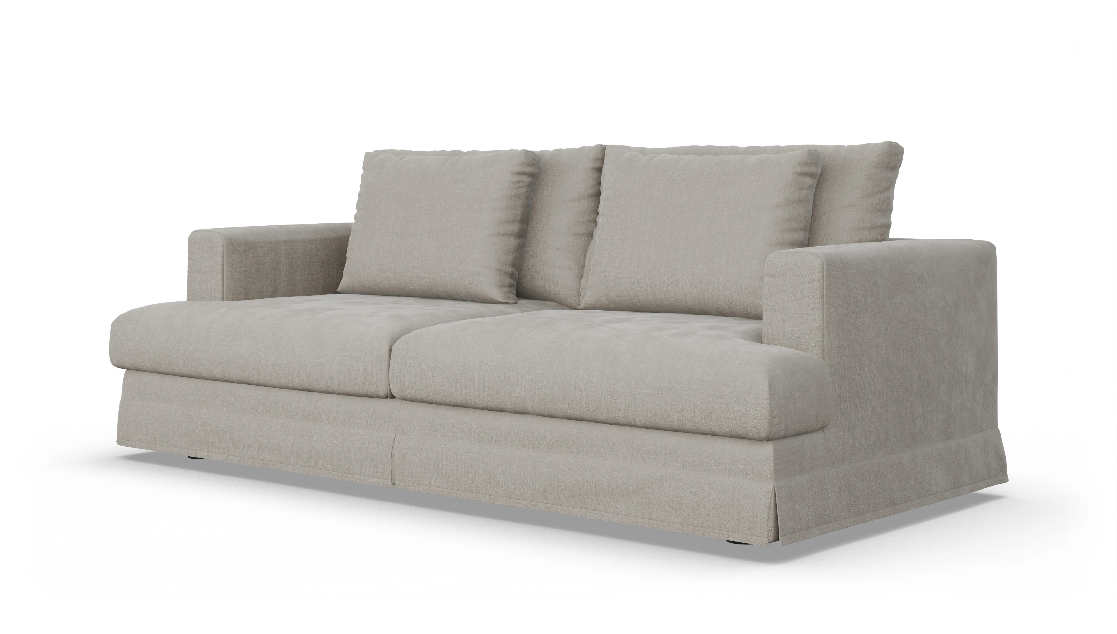 Ansicht des Produktes Pittori 3-Sitzer in Stoff grau