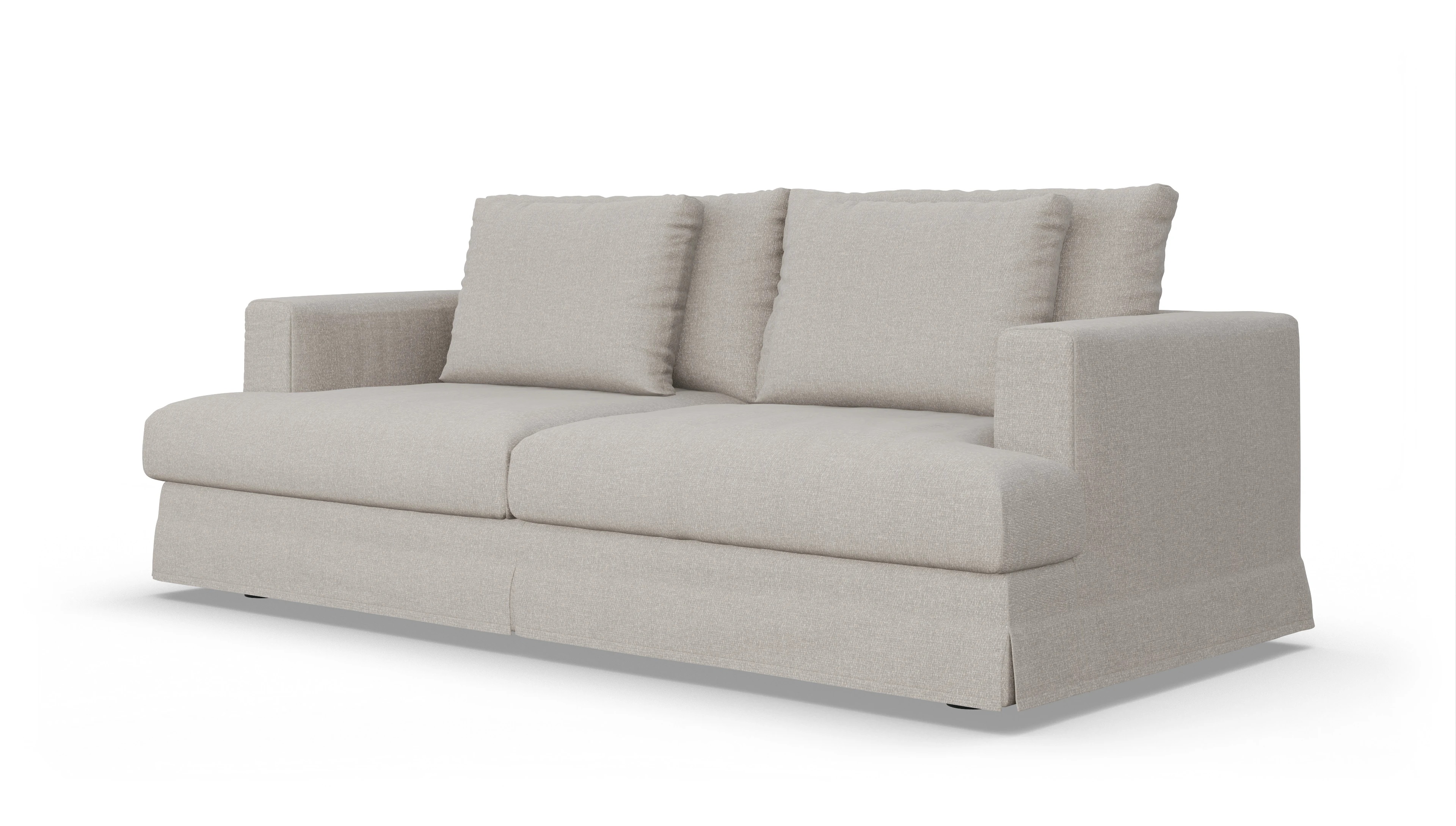 Pittori Hussen-Sofa Ansicht des Produktes Pittori 3-Sitzer in Stoff beige