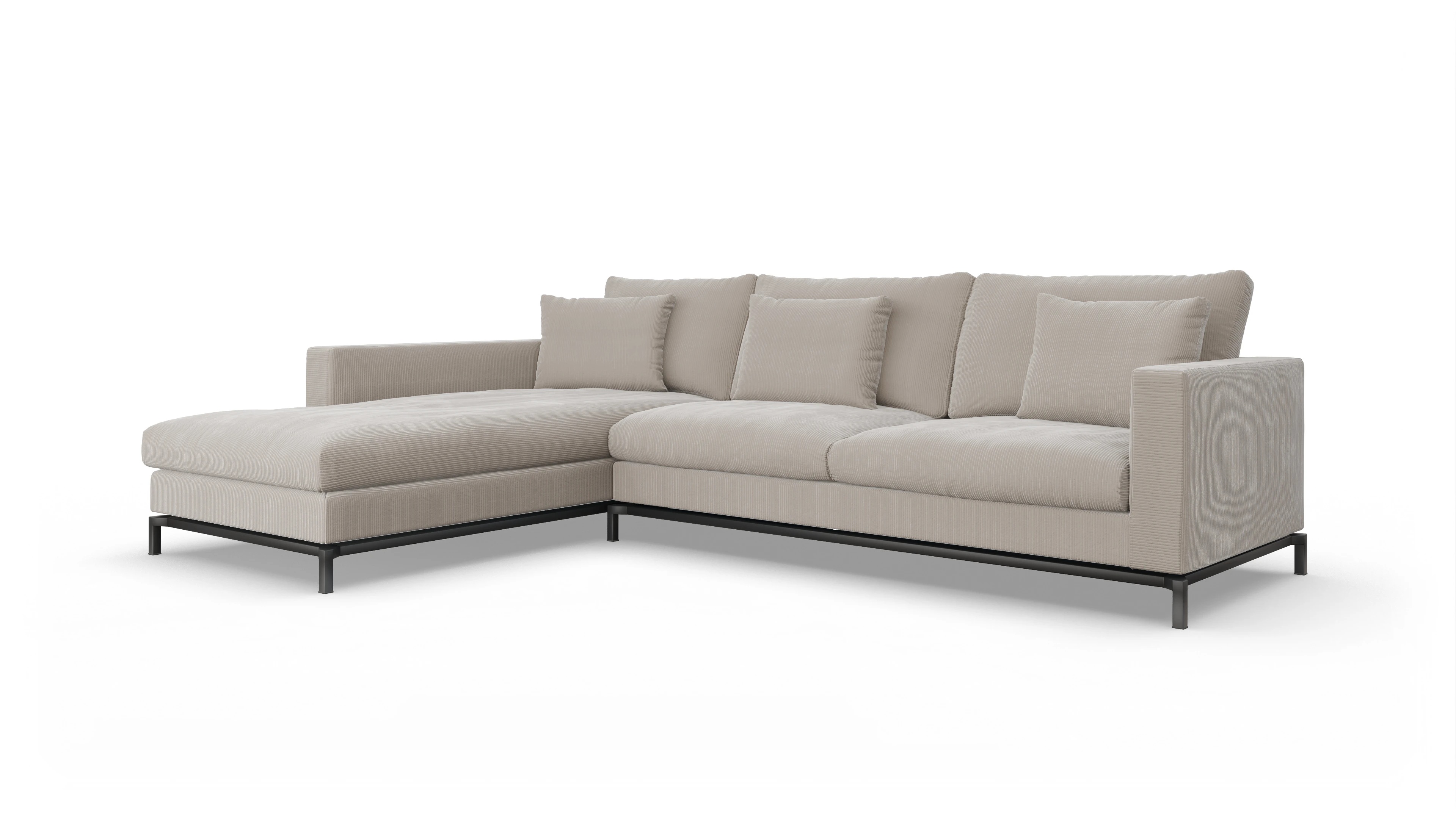 Ansicht des Produktes Fenice Sofa mit Rec links in beige