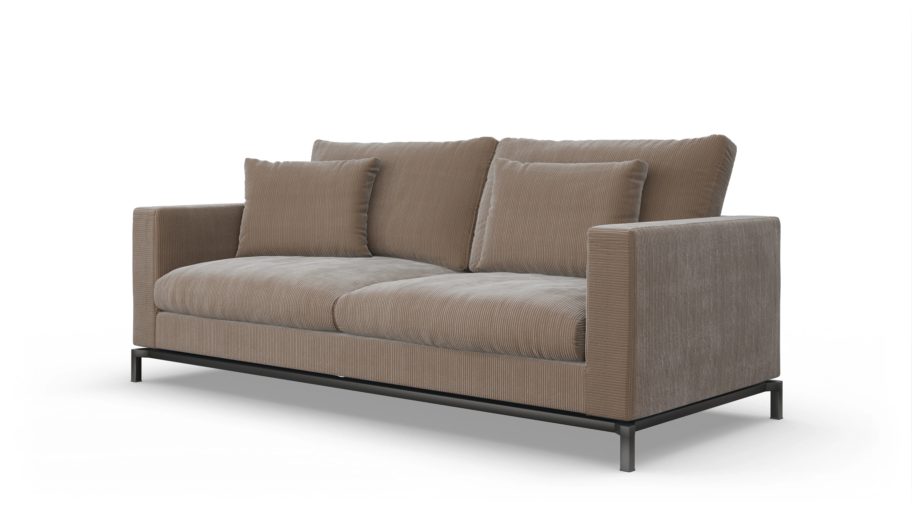 Ansicht des Produktes Fenice 3-Sitzer in braun