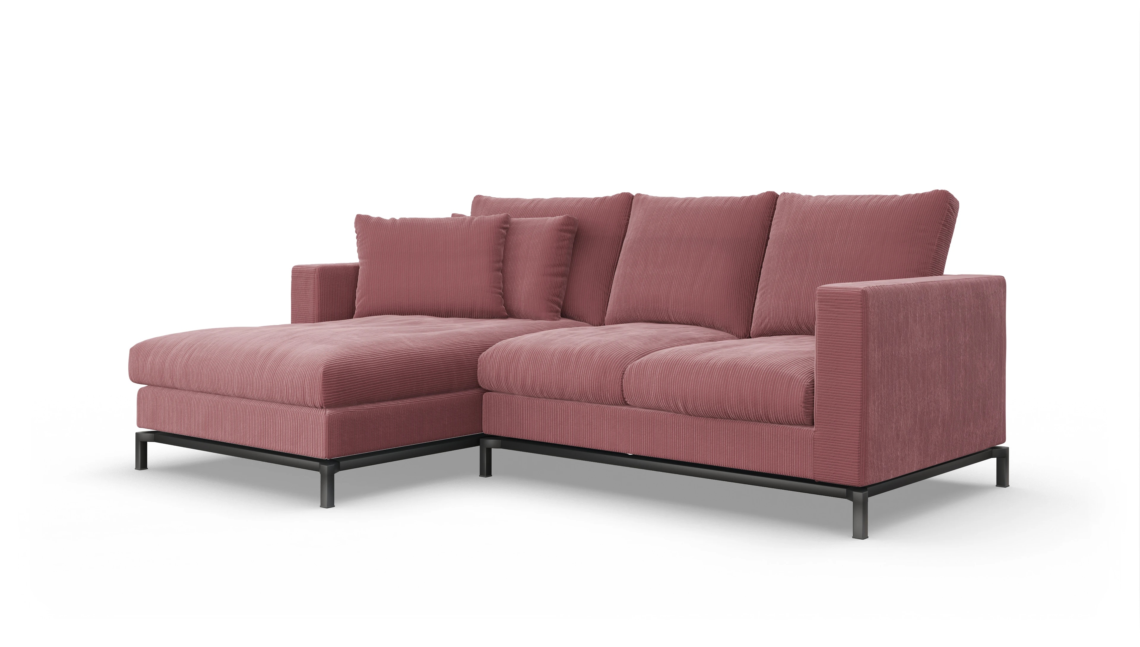 Ansicht des Produktes Fenice Sofa mit Rec links in rot