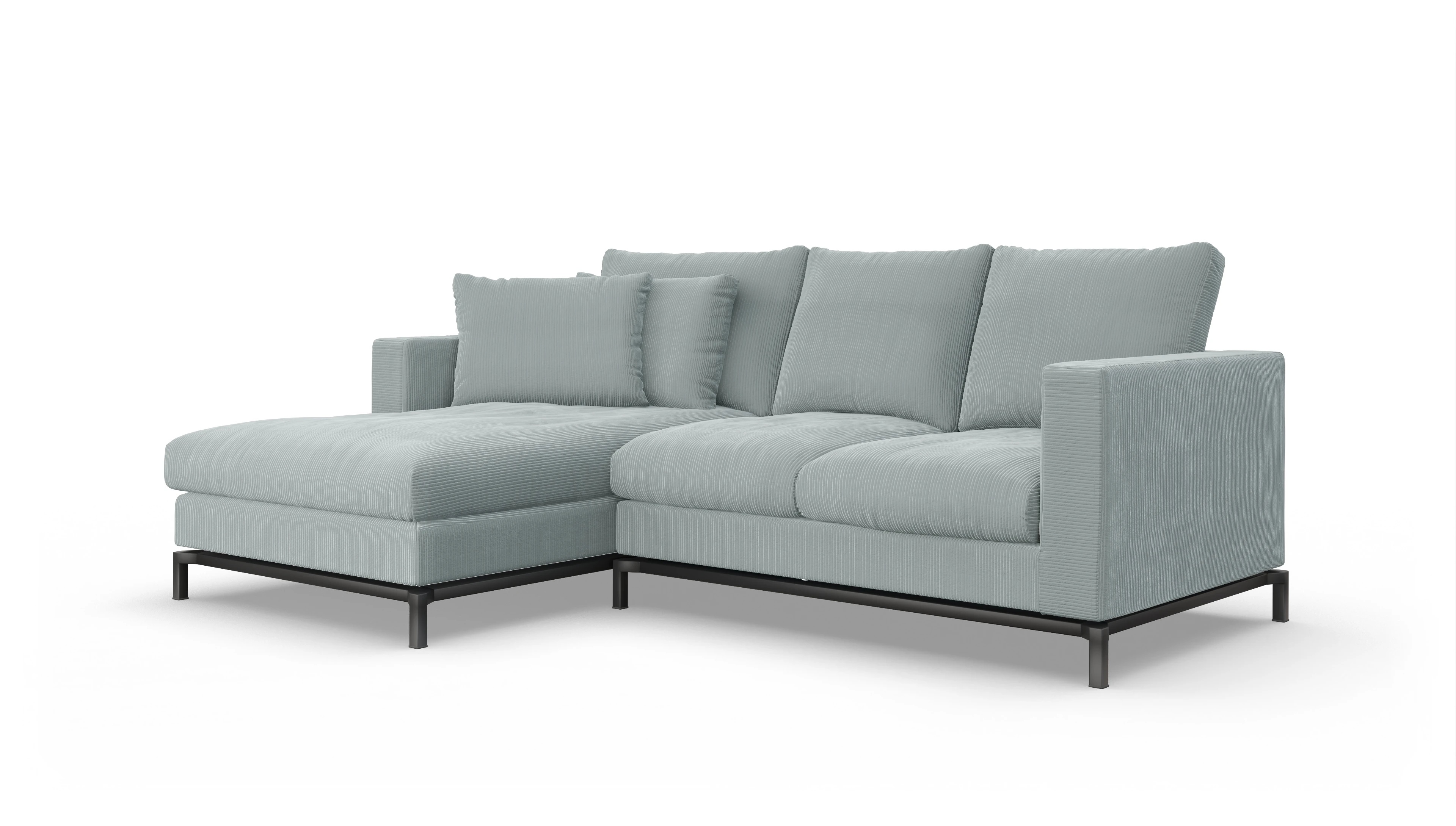 Ansicht des Produktes Fenice Sofa mit Rec links in blau