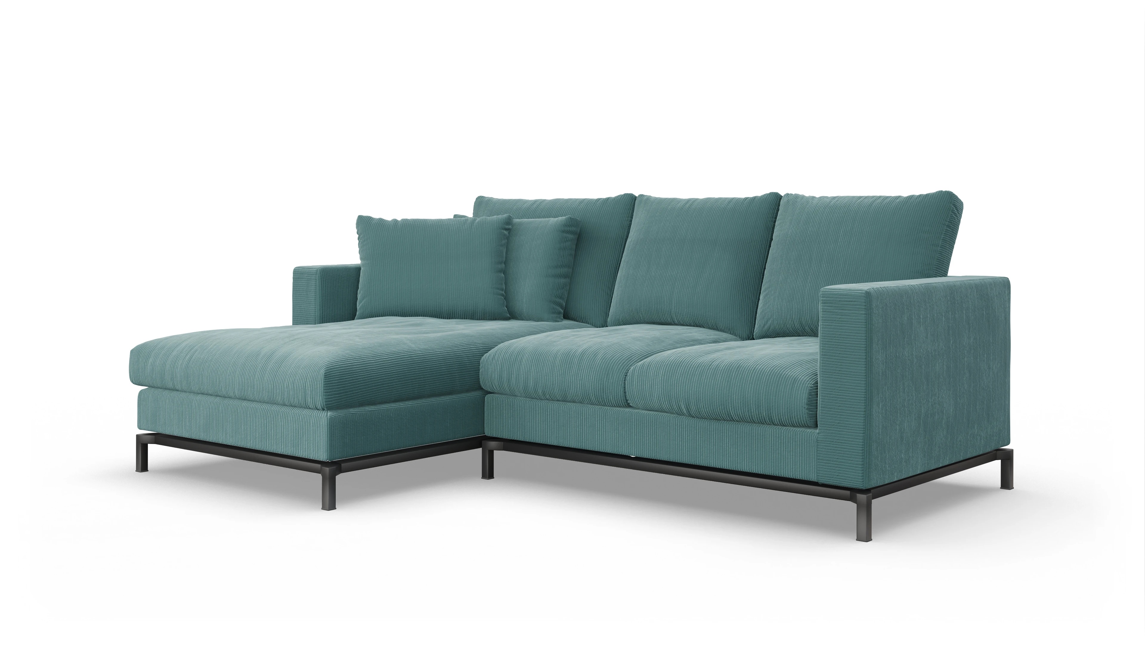 Ansicht des Produktes Fenice Sofa mit Rec links in blau