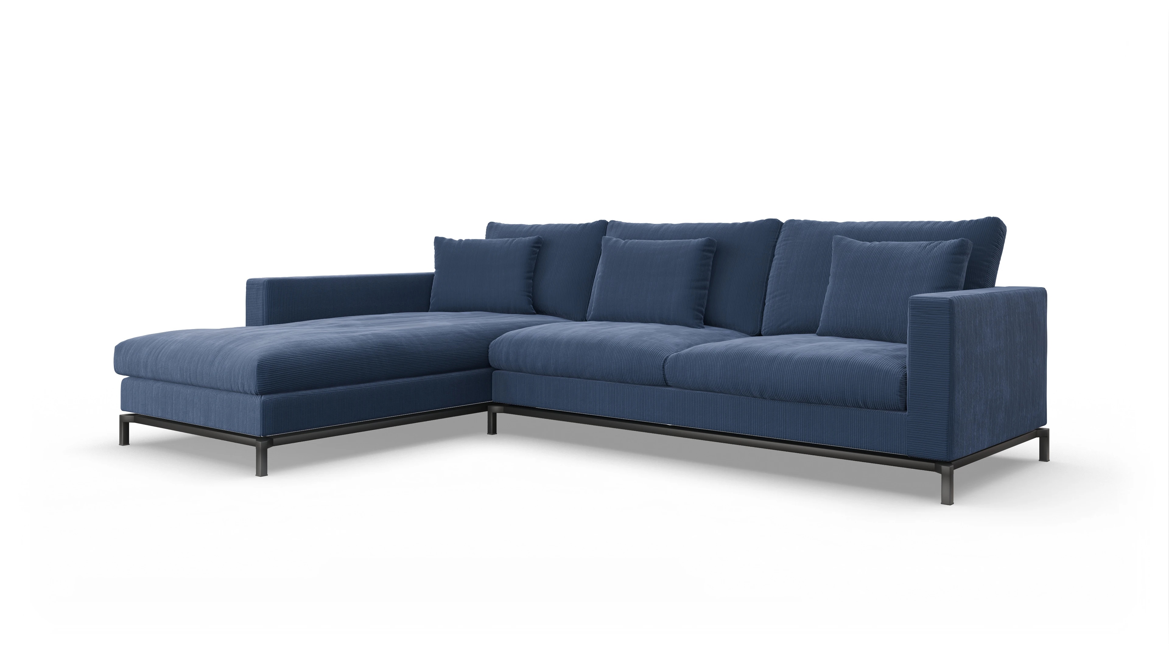 Ansicht des Produktes Fenice Sofa mit Rec links in blau