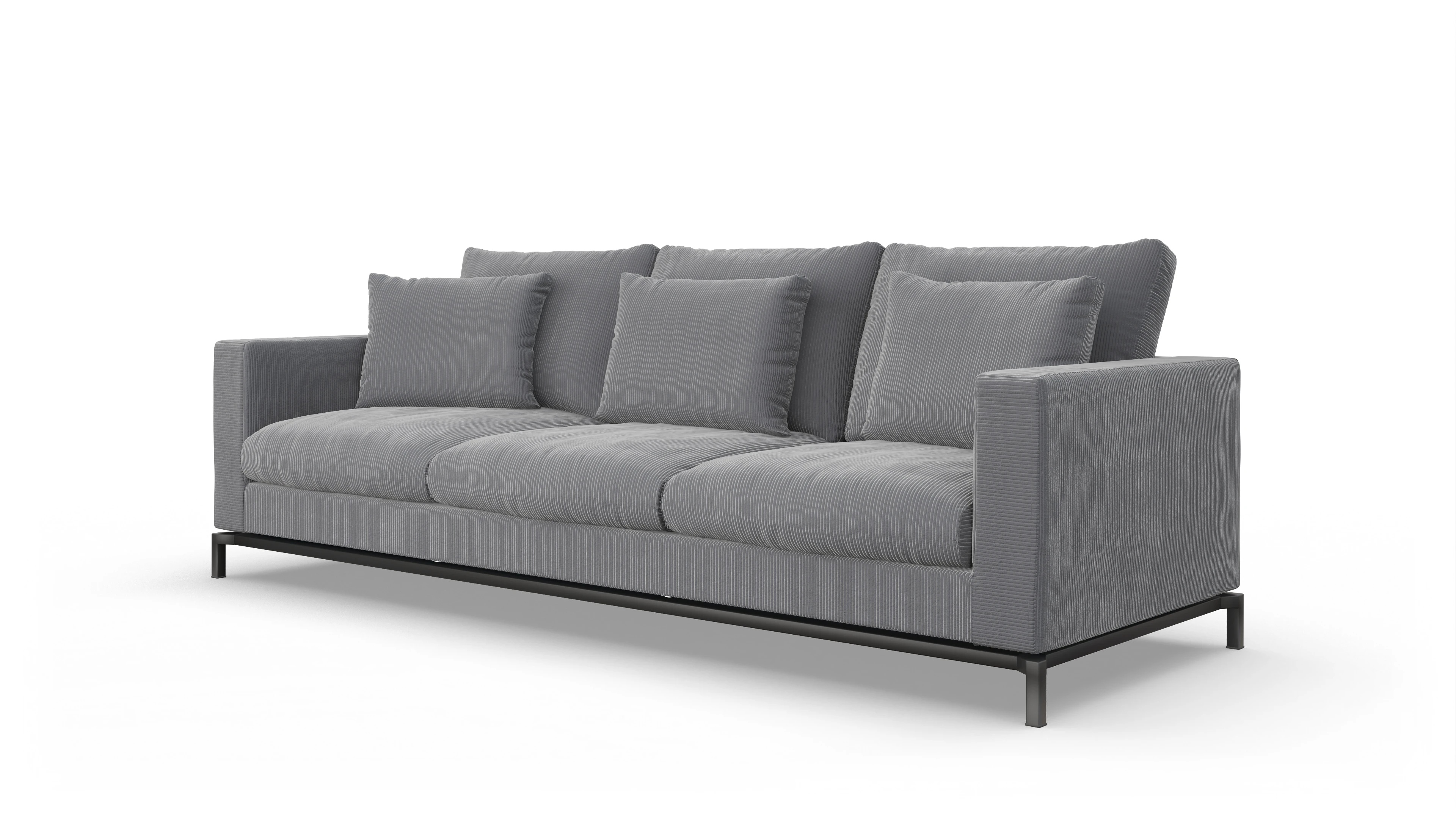 Ansicht des Produktes Fenice 3,5-Sitzer in grau