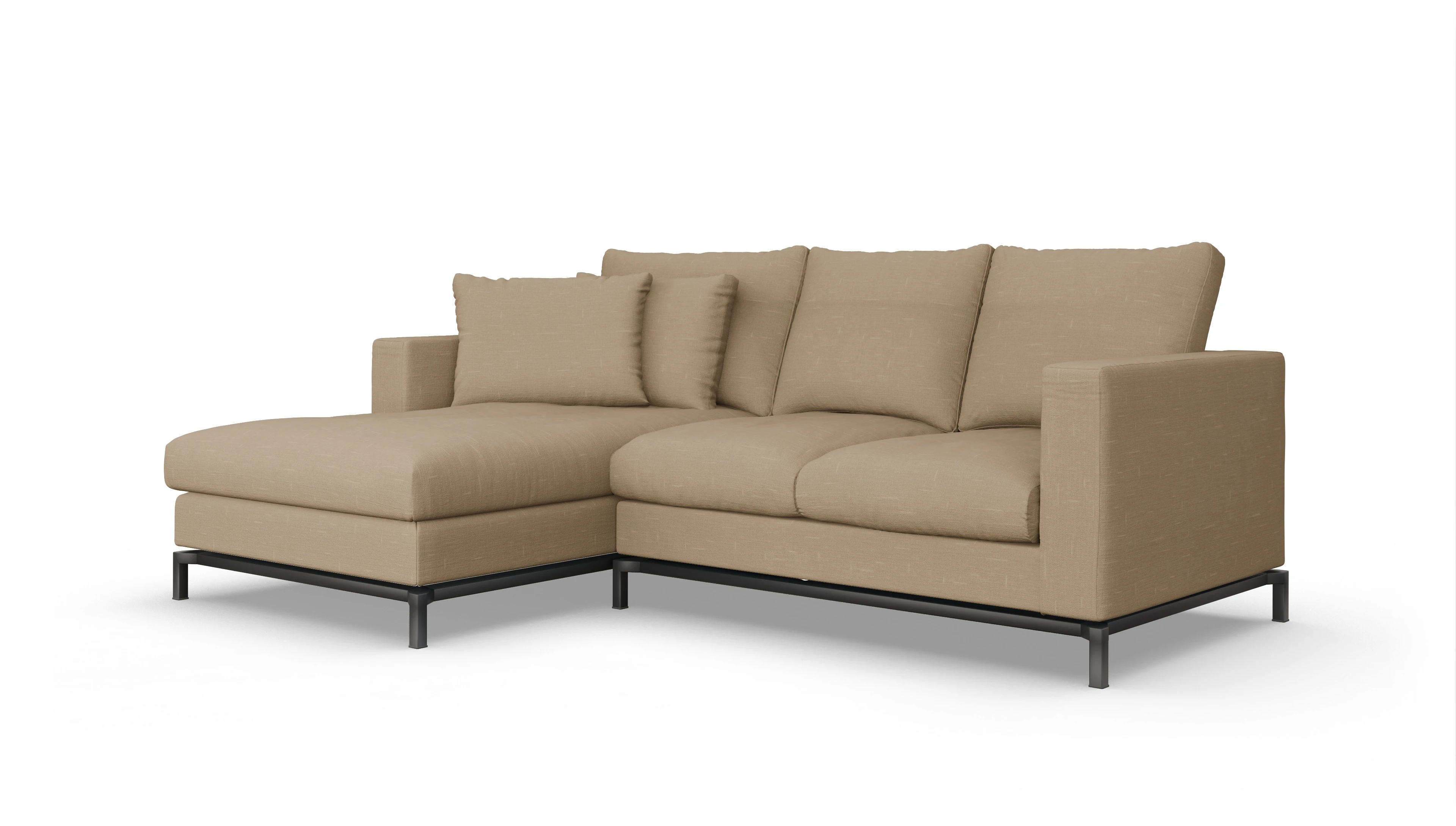 Ansicht des Produktes Fenice Sofa mit Rec links in braun