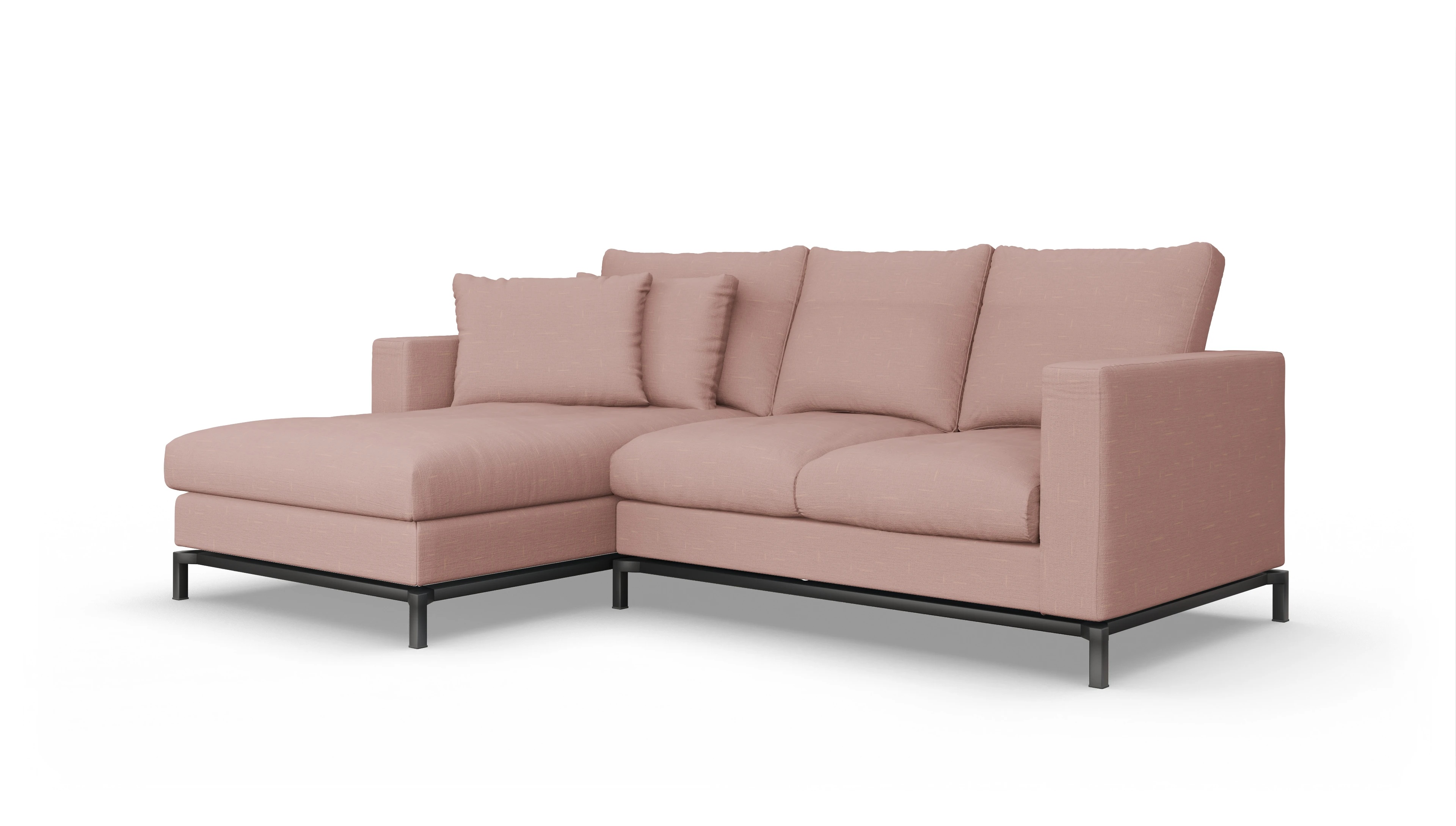 Ansicht des Produktes Fenice Sofa mit Rec links in rot