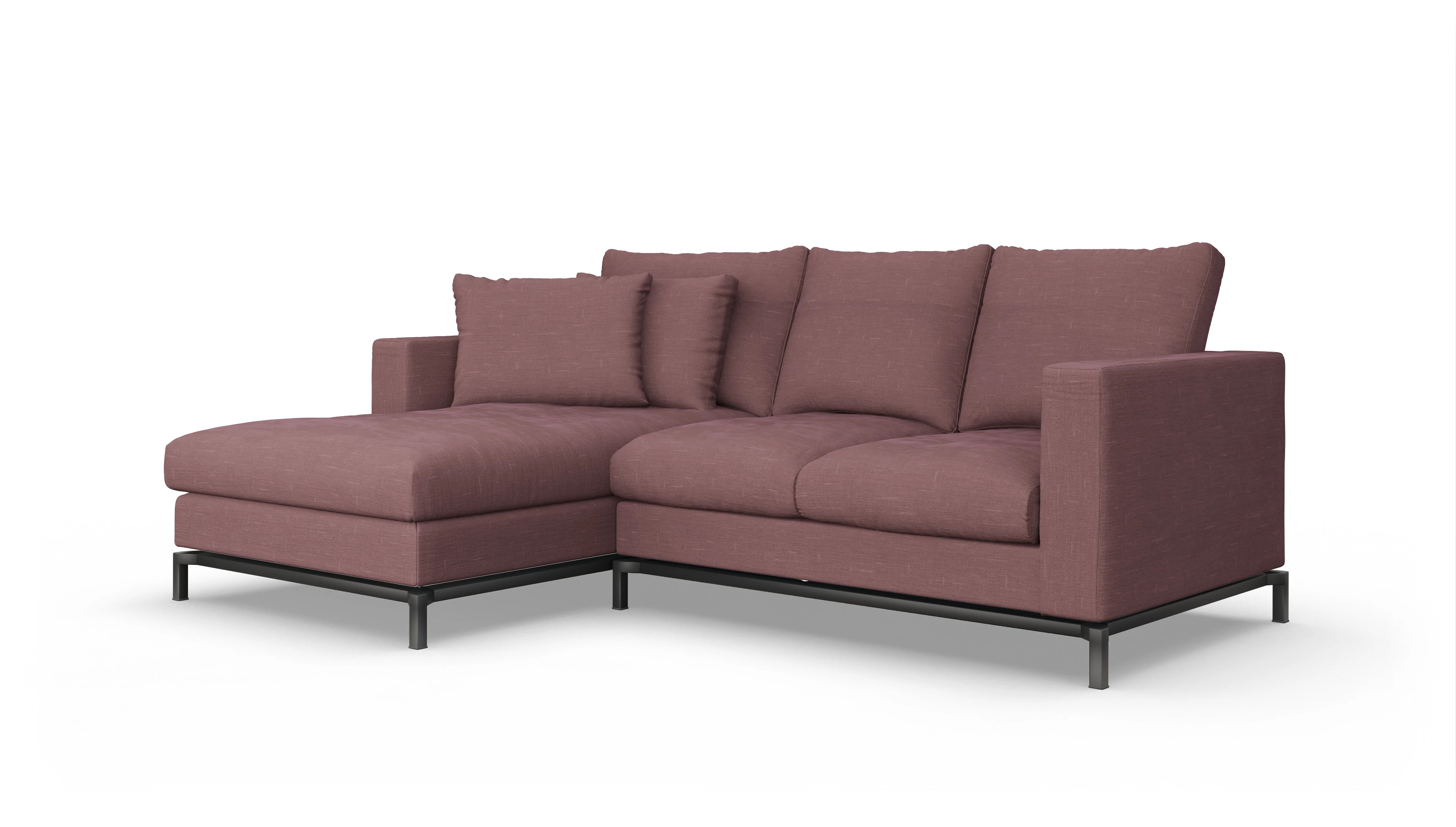 Ansicht des Produktes Fenice Sofa mit Rec links in rot