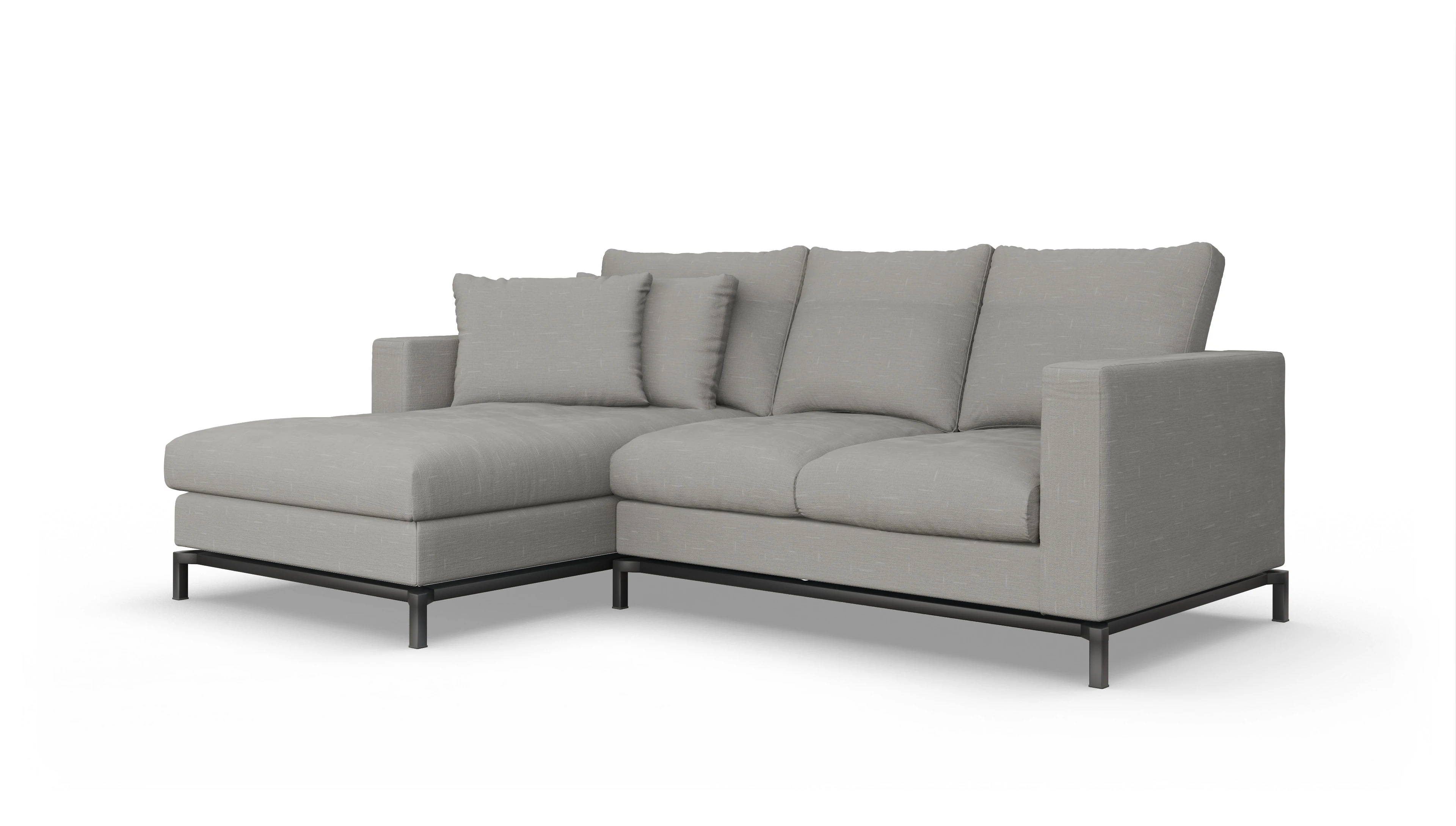 Ansicht des Produktes Fenice Sofa mit Rec links in grau