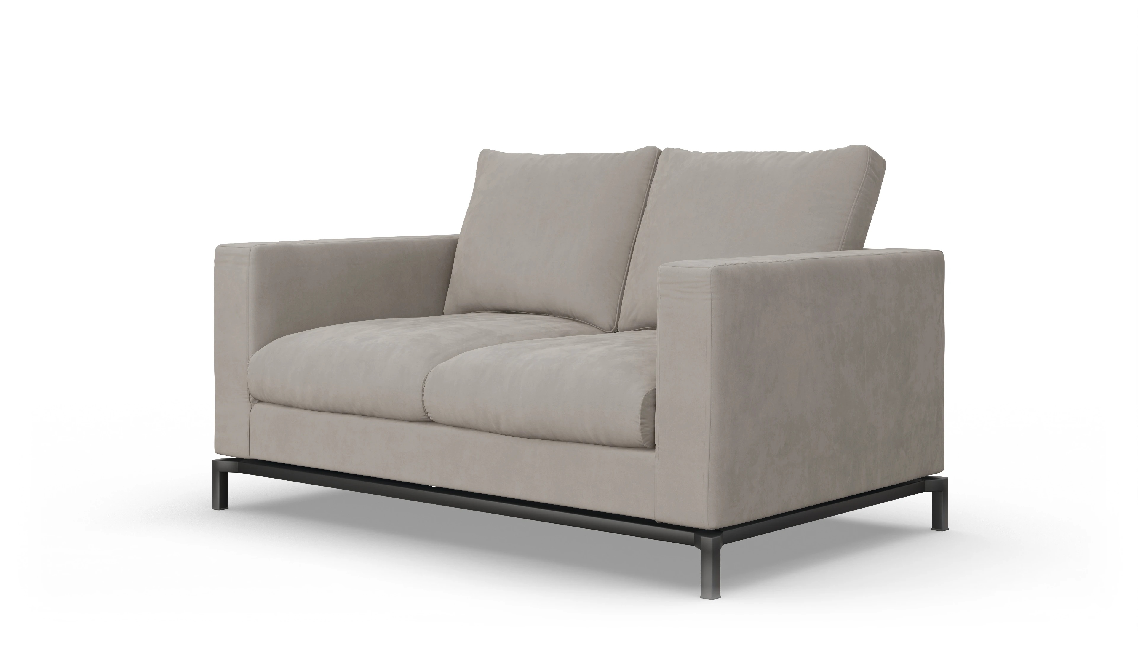 Design-Couch Fenice Ansicht des Produktes Fenice 2-Sitzer in braun