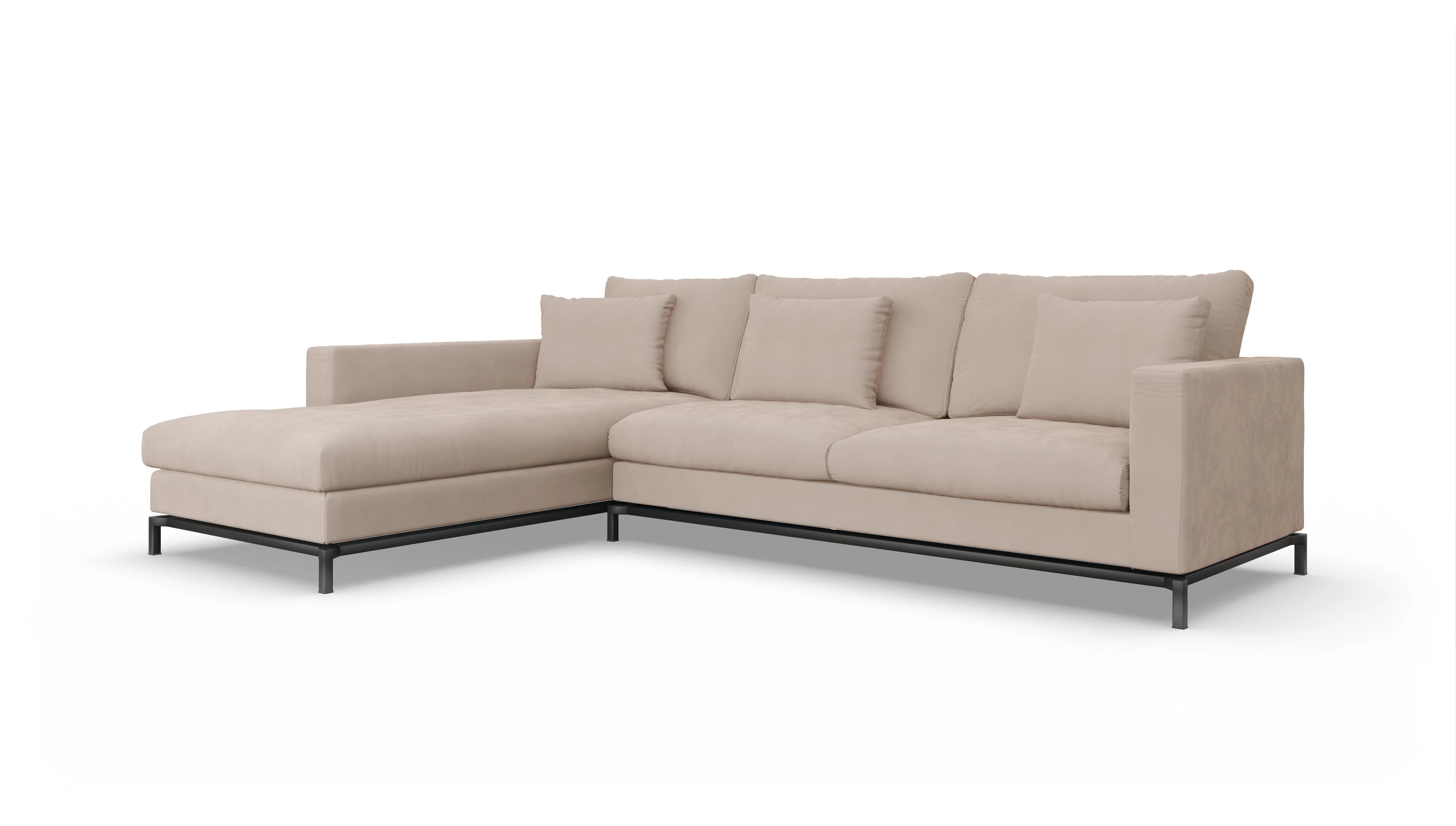 Ansicht des Produktes Fenice Sofa mit Rec links in beige