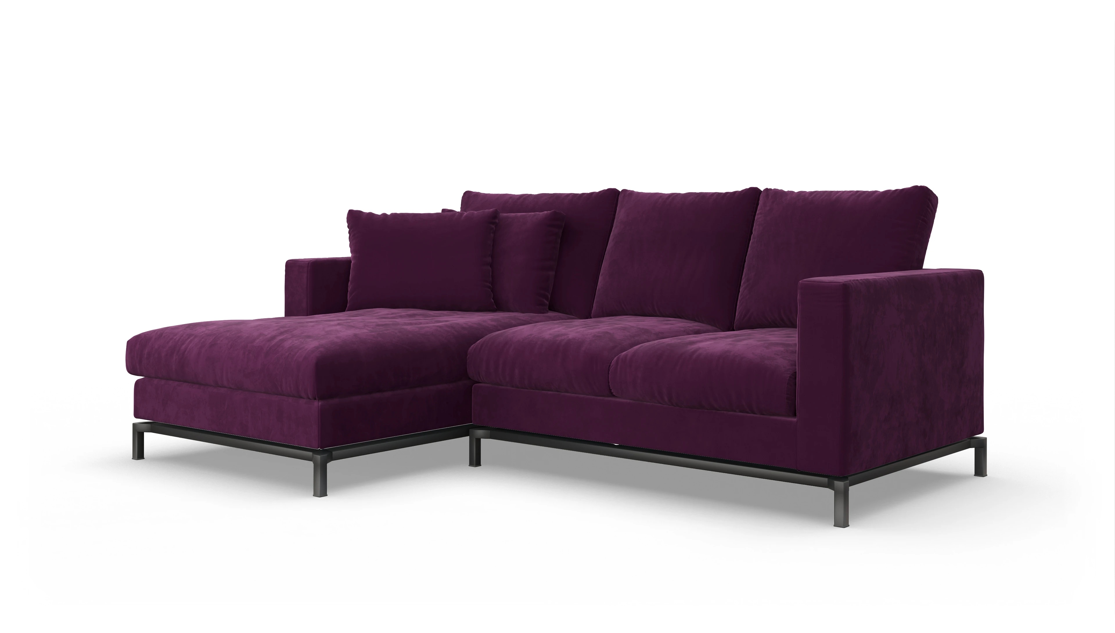Ansicht des Produktes Fenice Sofa mit Rec links in rot