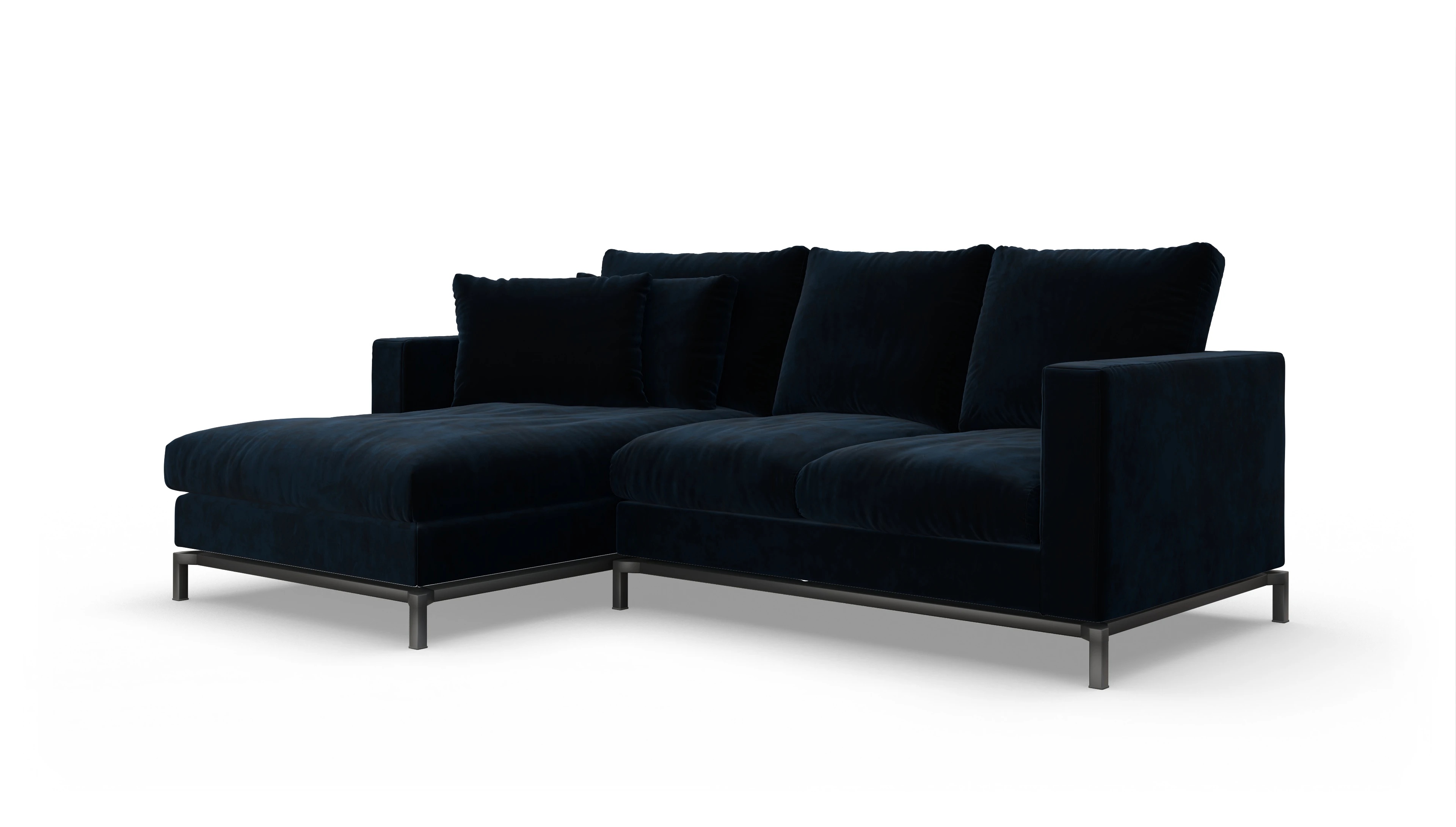 Ansicht des Produktes Fenice Sofa mit Rec links in blau
