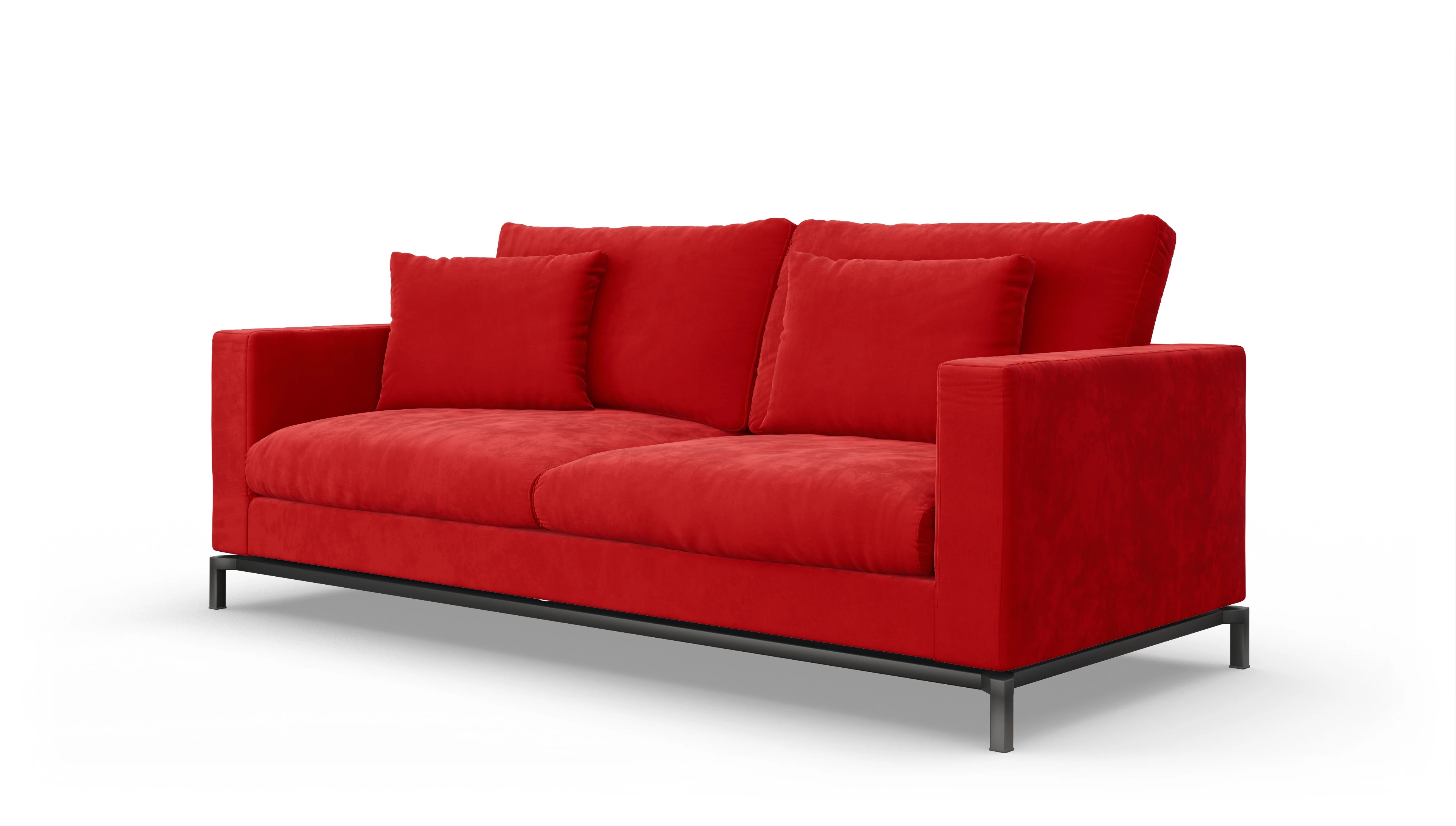 Ansicht des Produktes Fenice 3-Sitzer in rot