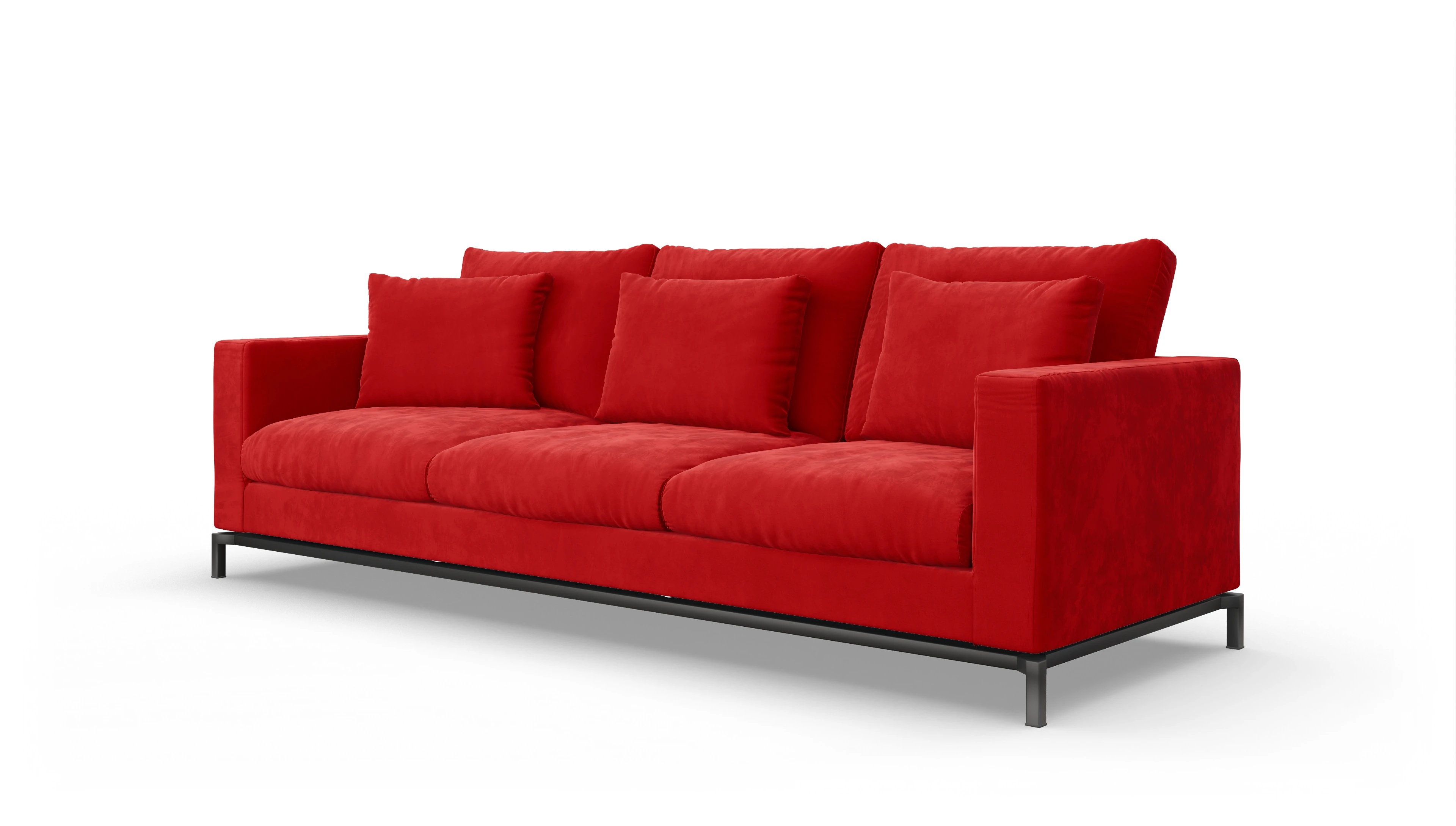 Ansicht des Produktes Fenice 3,5-Sitzer in rot