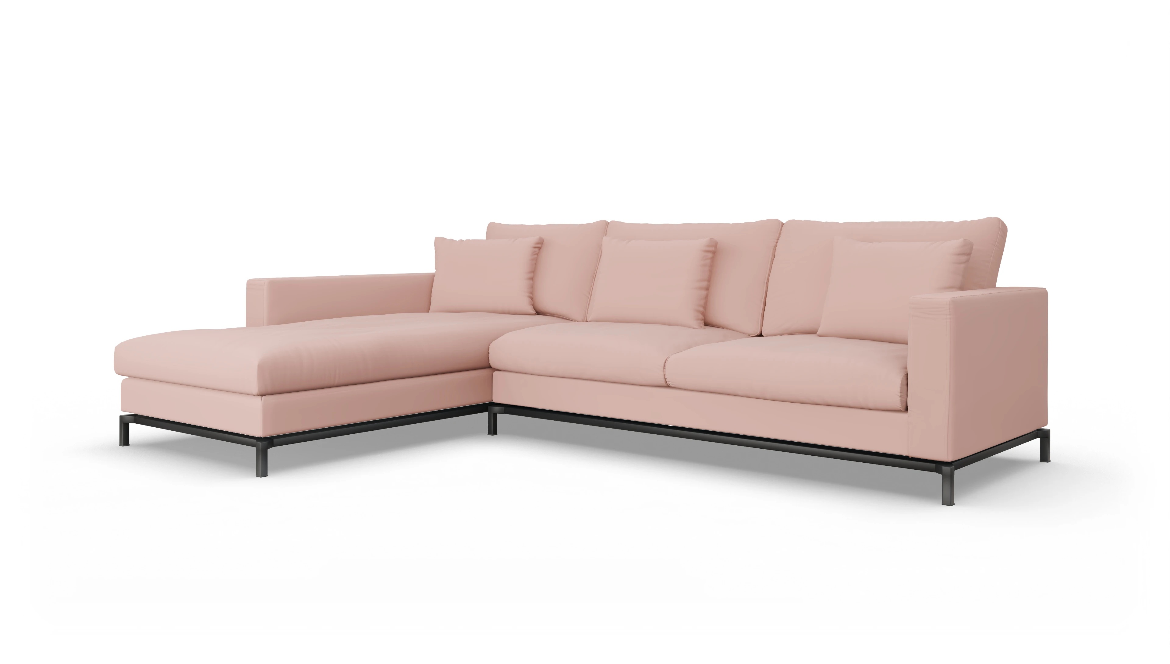 Ansicht des Produktes Fenice Sofa mit Rec links in rot