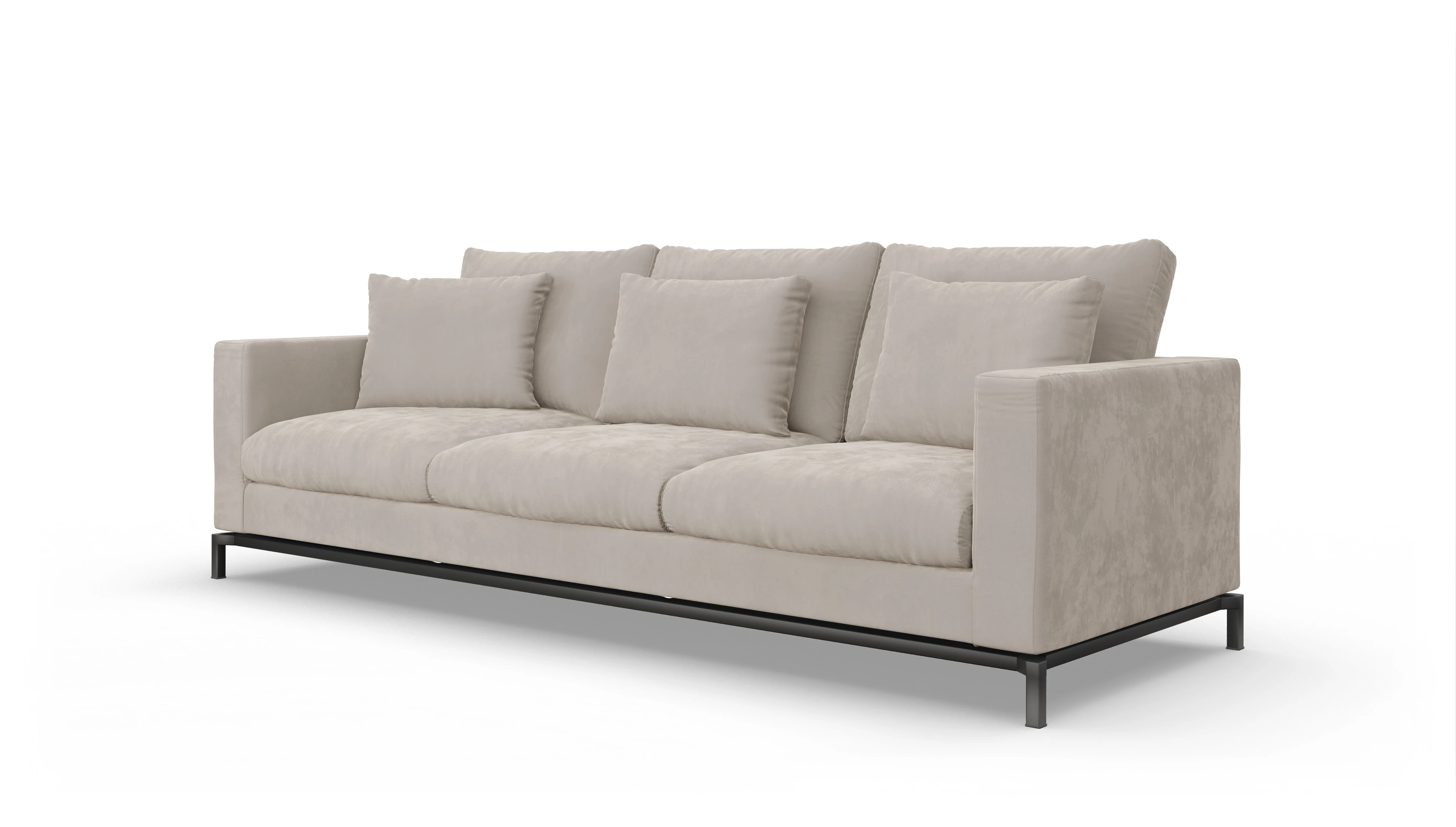 Ansicht des Produktes Fenice 3,5-Sitzer in grau