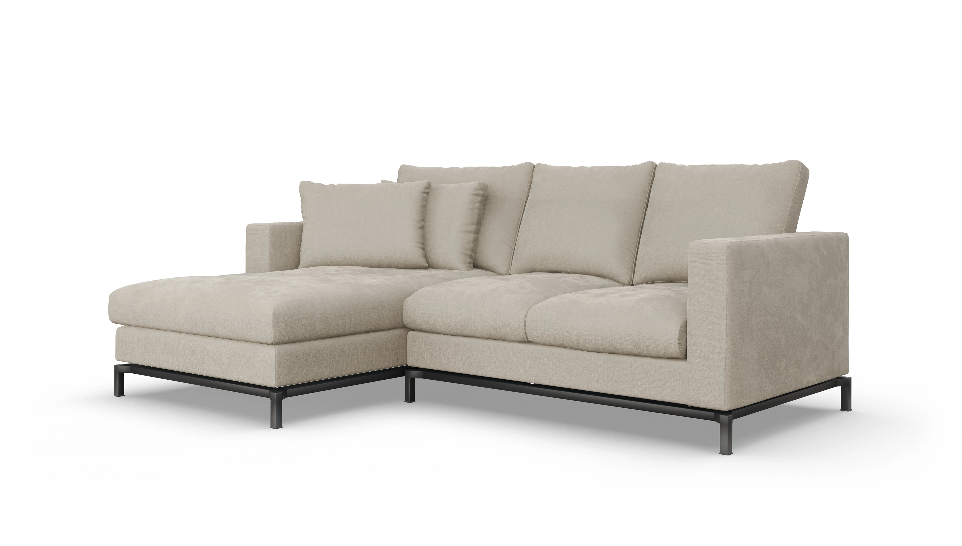 Ansicht des Produktes Fenice Sofa mit Rec links in beige