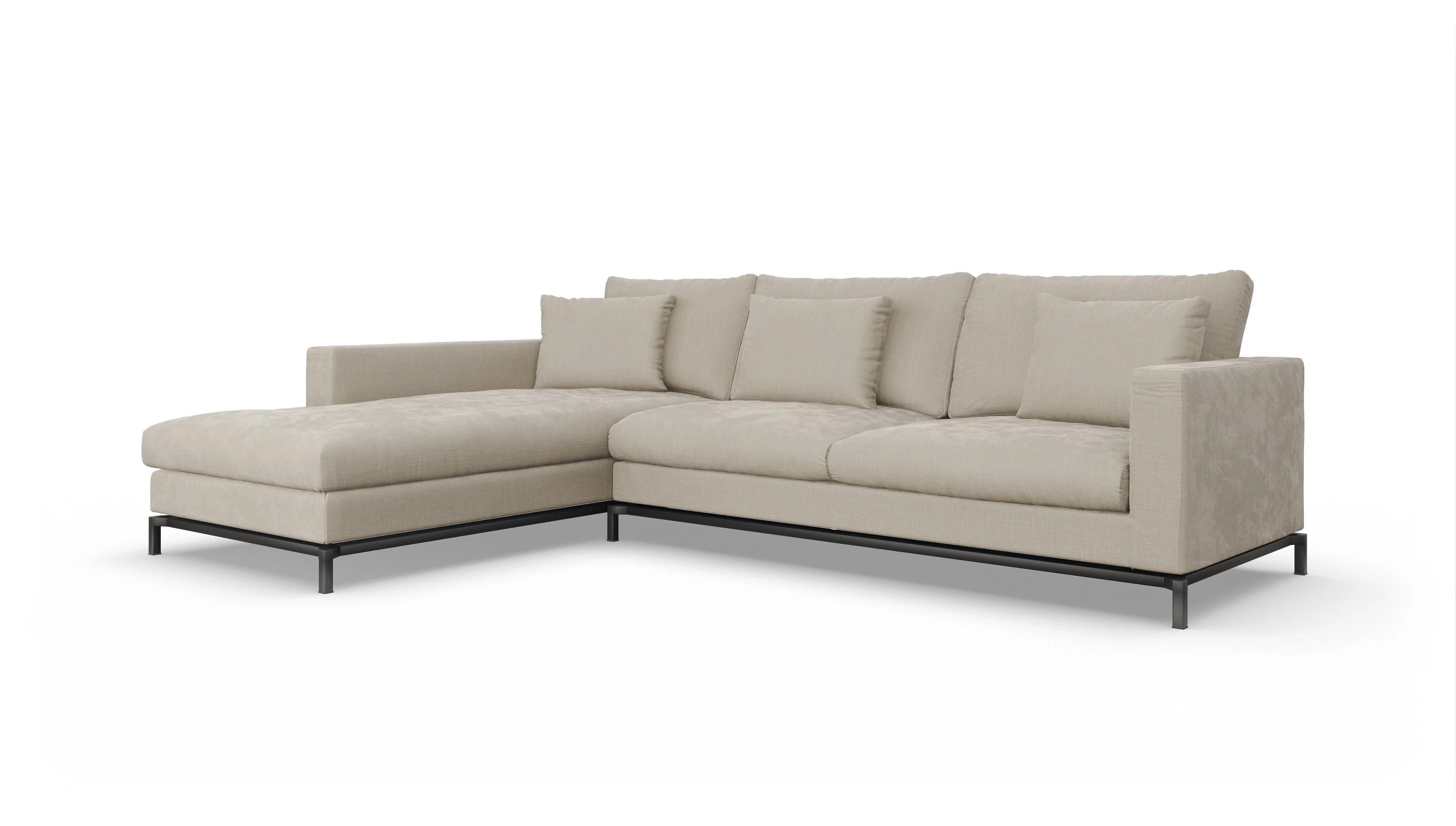 Ansicht des Produktes Fenice Sofa mit Rec links in beige
