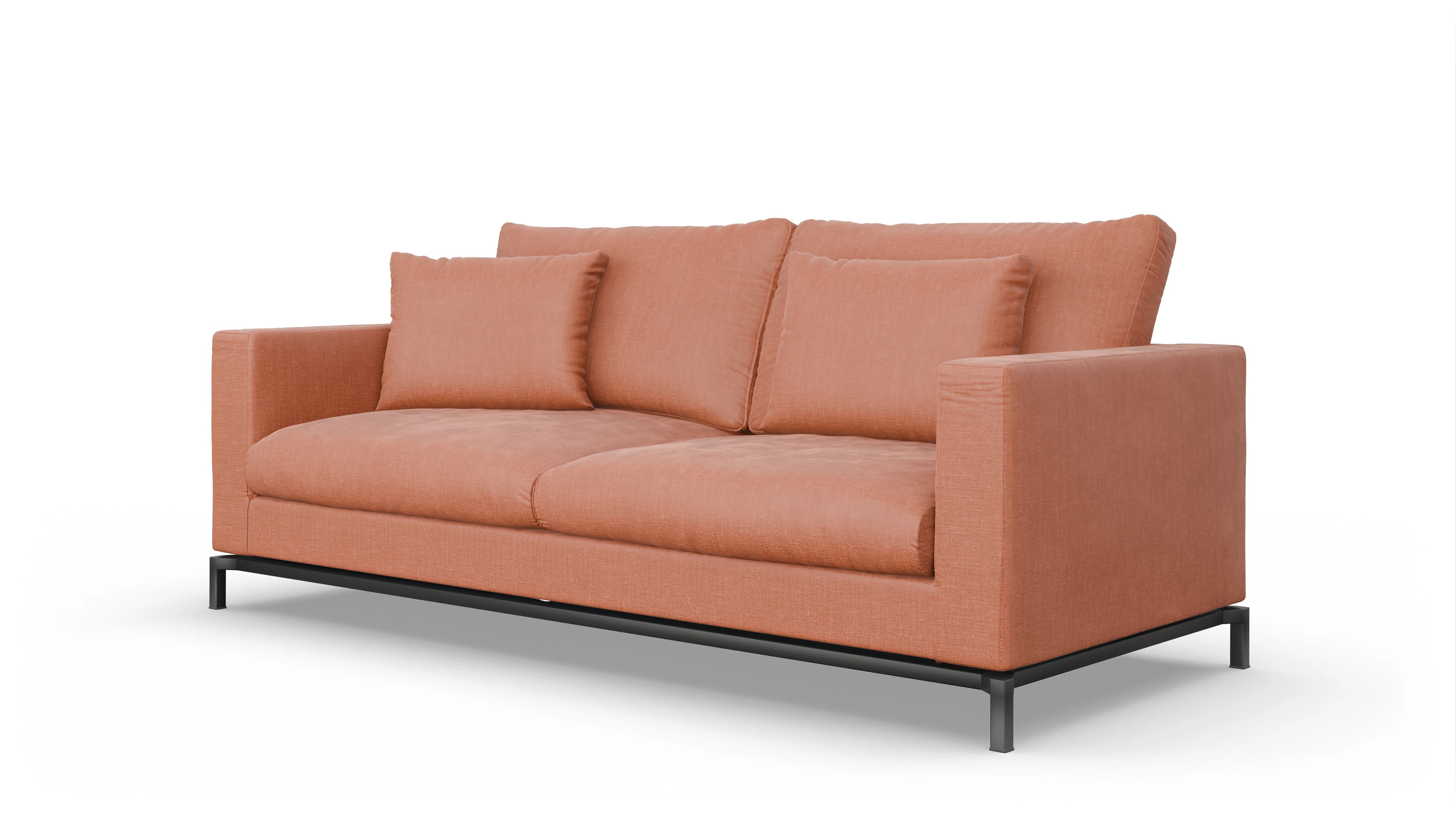 Ansicht des Produktes Fenice 3-Sitzer in orange
