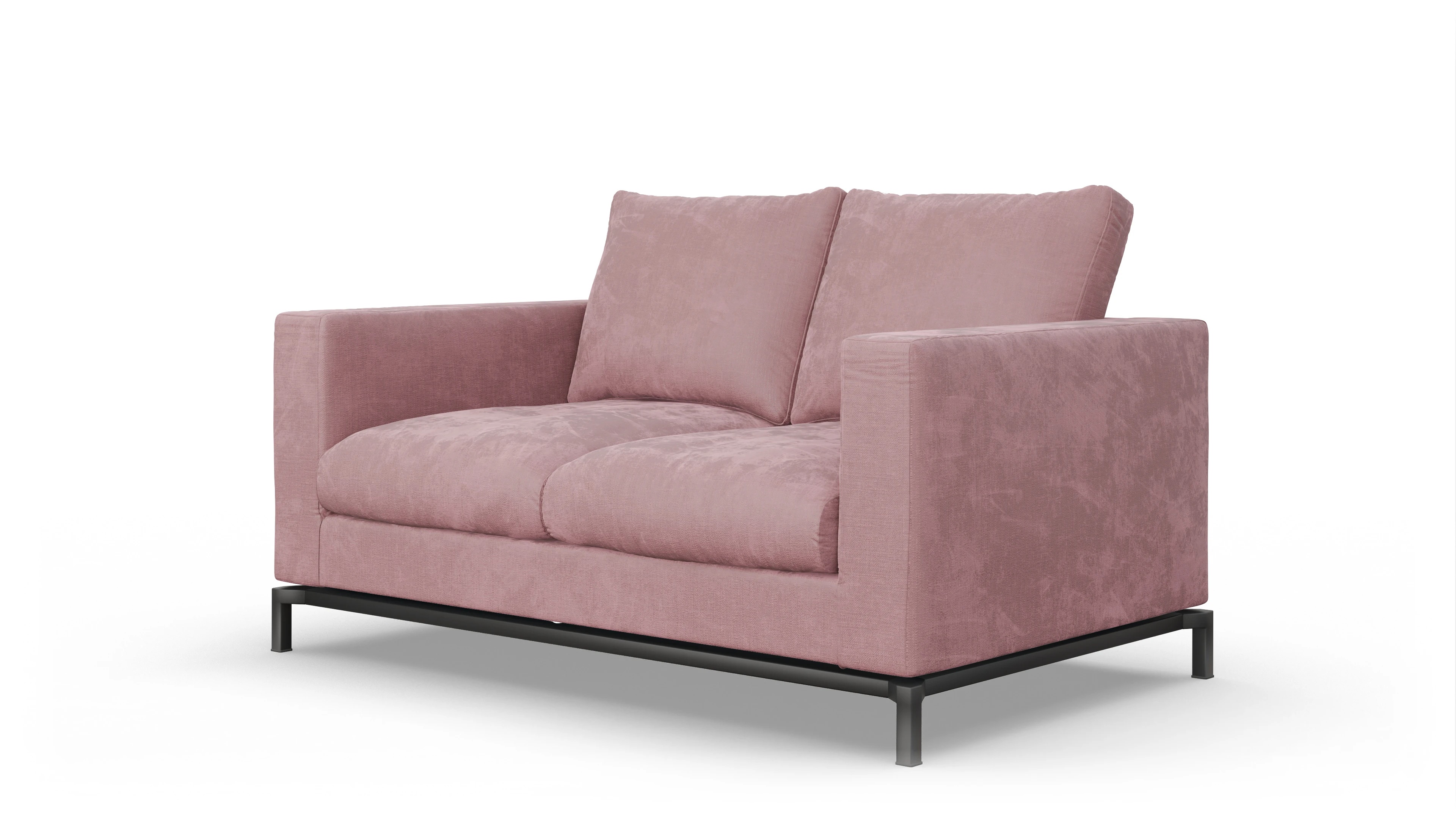 Design-Couch Fenice Ansicht des Produktes Fenice 2-Sitzer in rot