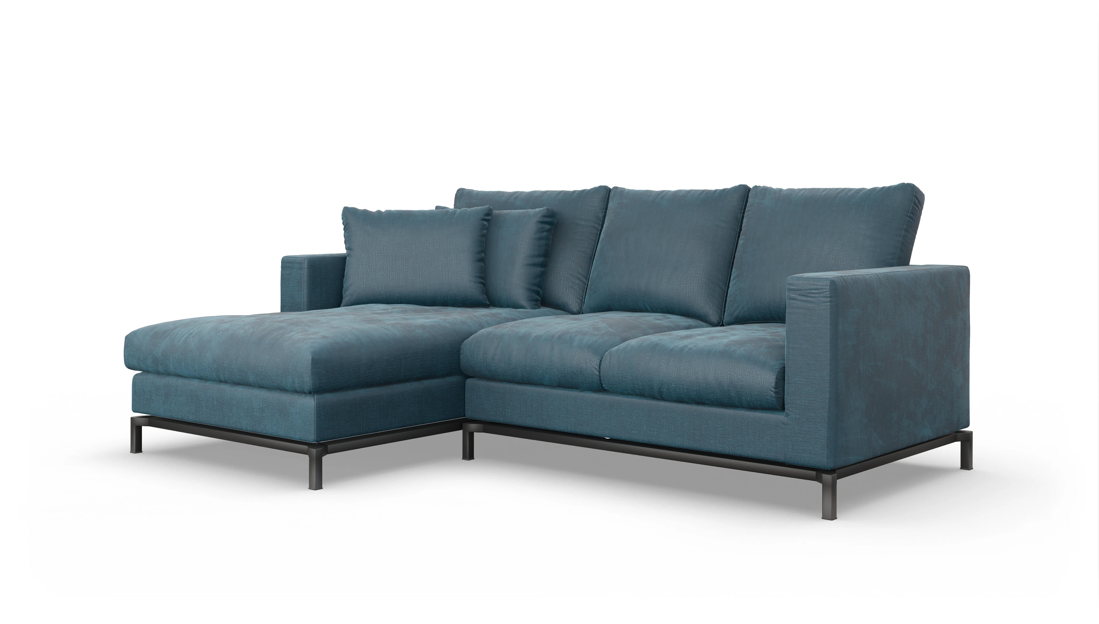 Ansicht des Produktes Fenice Sofa mit Rec links in blau