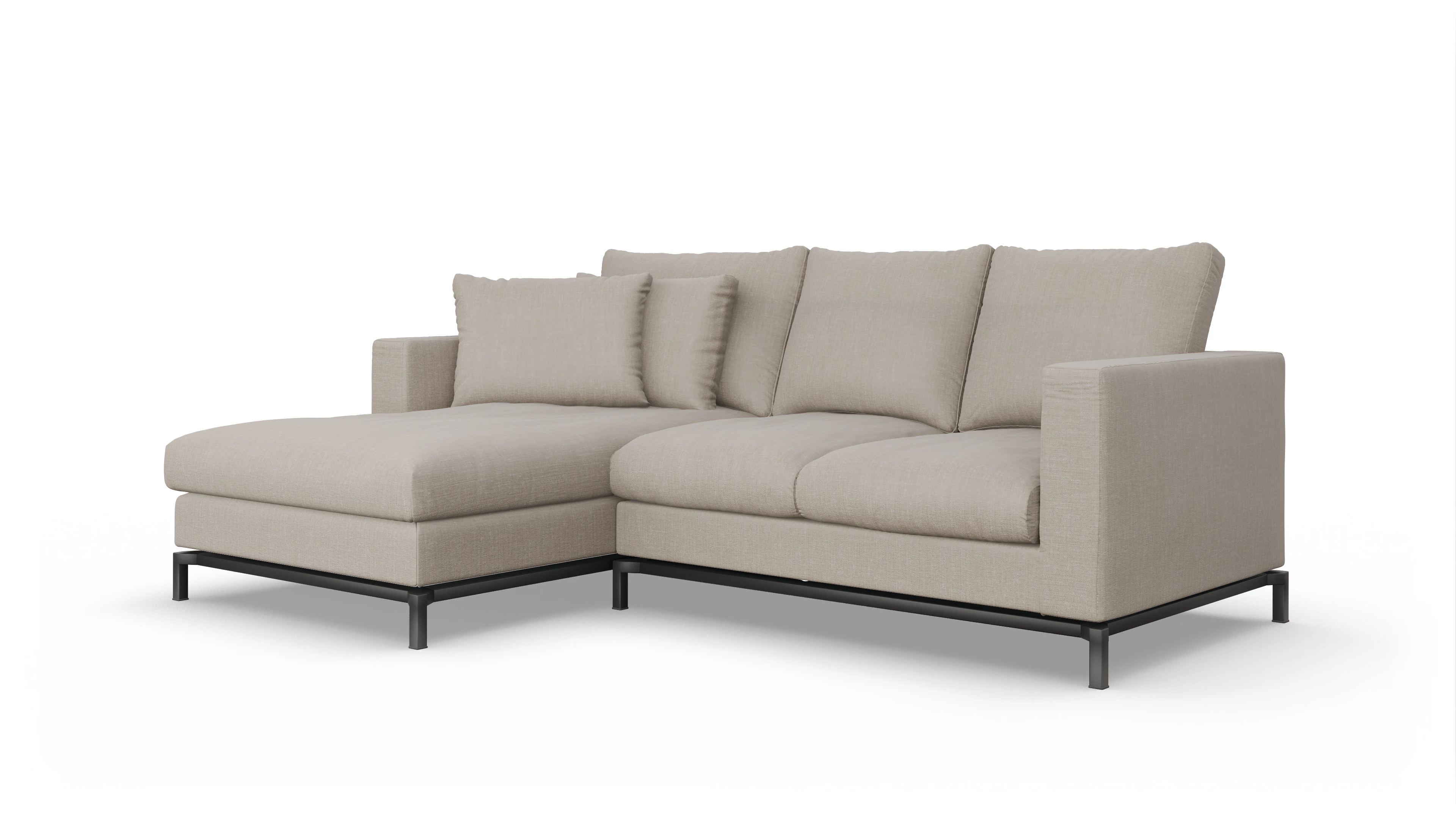Ansicht des Produktes Fenice Sofa mit Rec links in braun