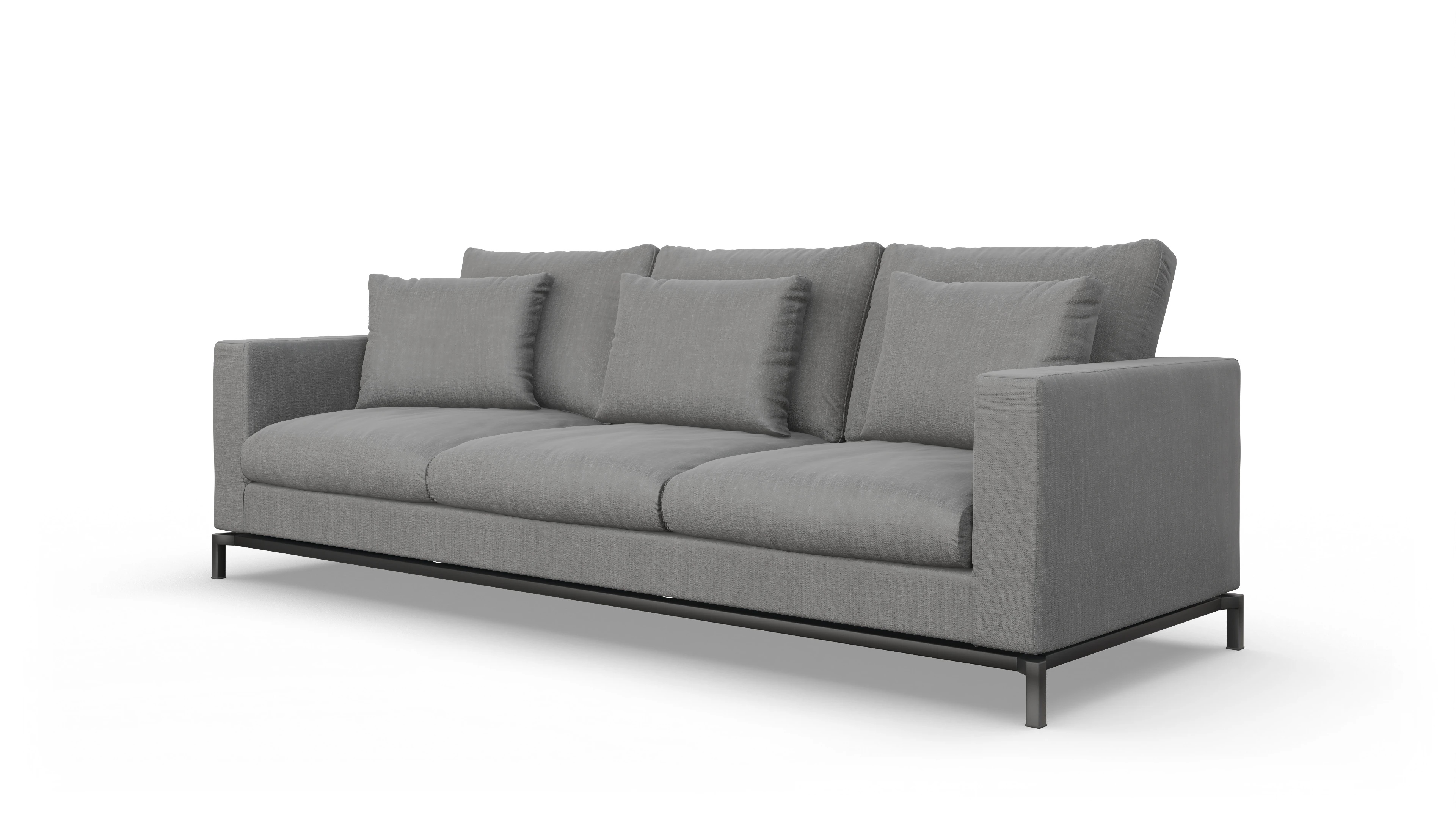 Ansicht des Produktes Fenice 3,5-Sitzer in grau