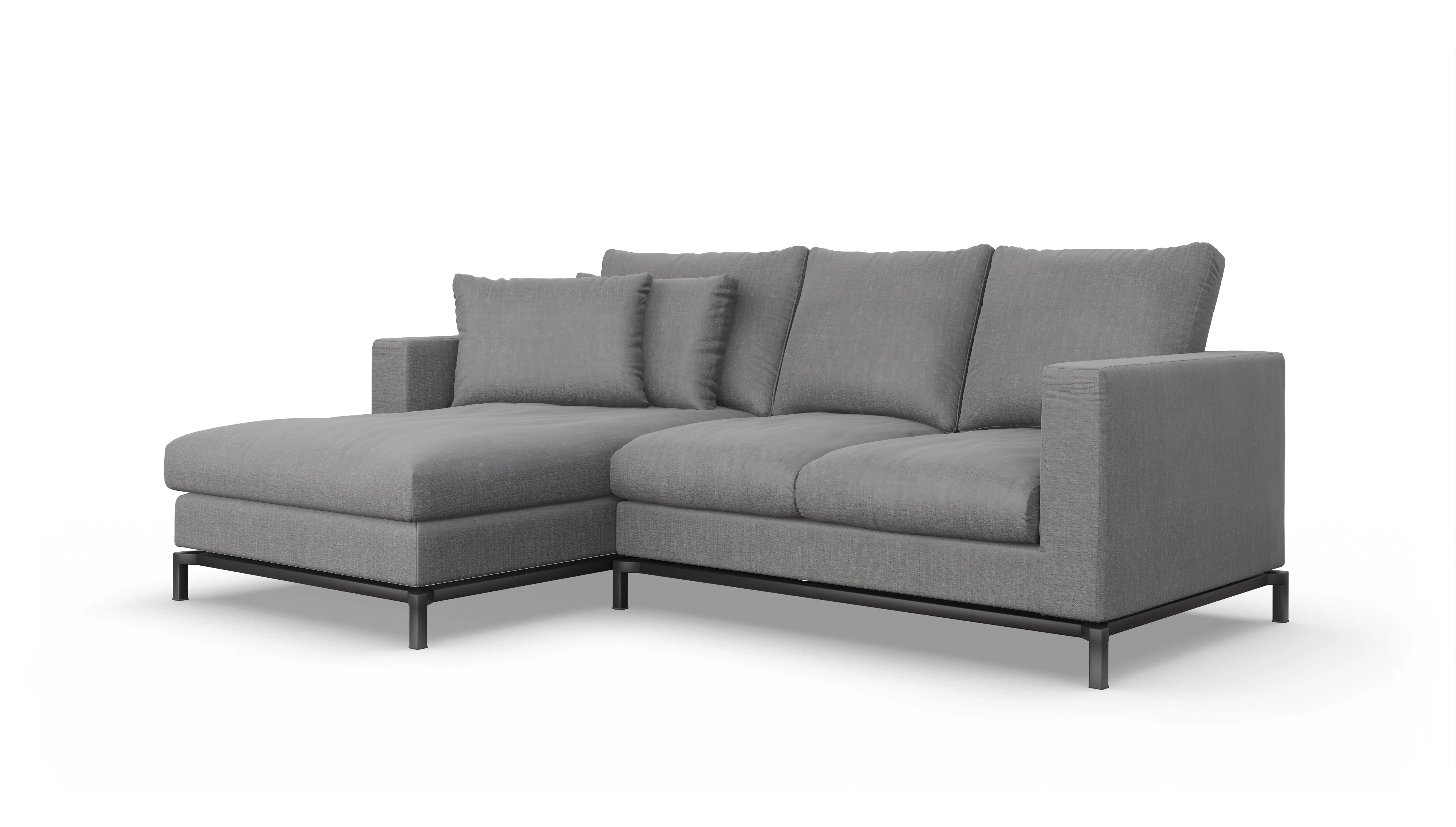 Ansicht des Produktes Fenice Sofa mit Rec links in grau