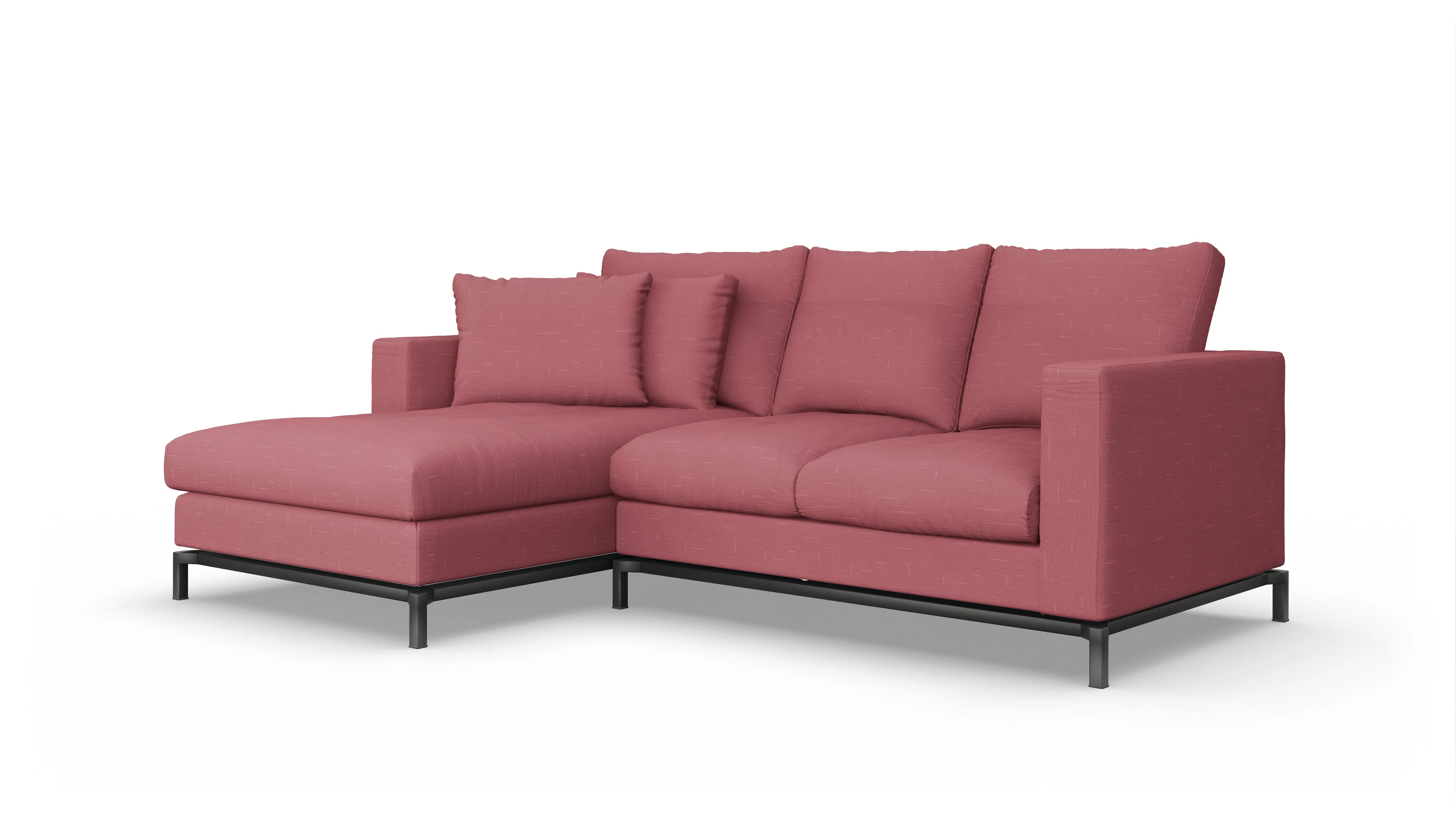 Ansicht des Produktes Fenice Sofa mit Rec links in rot