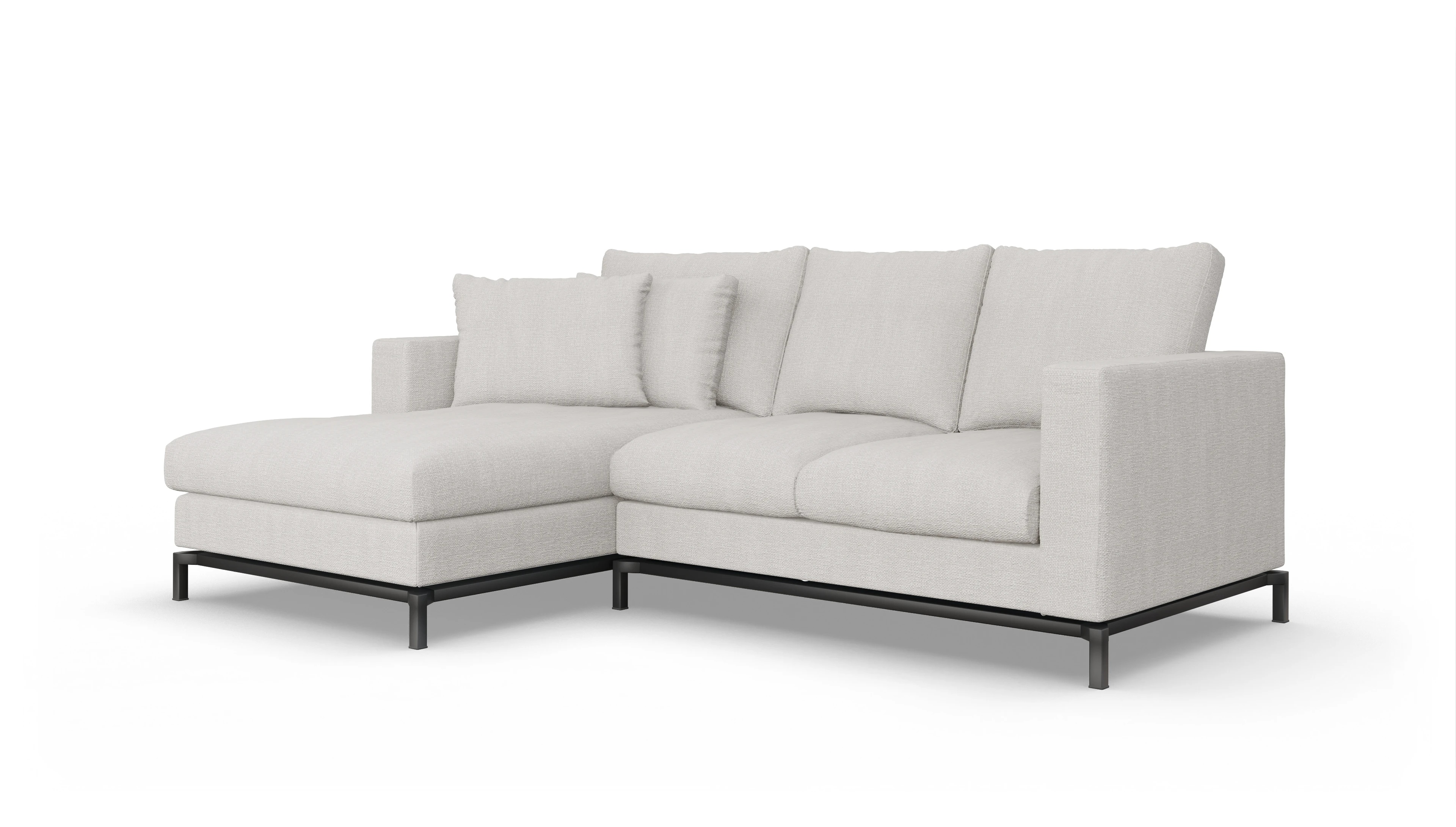 Ansicht des Produktes Fenice Sofa mit Rec links in weiß