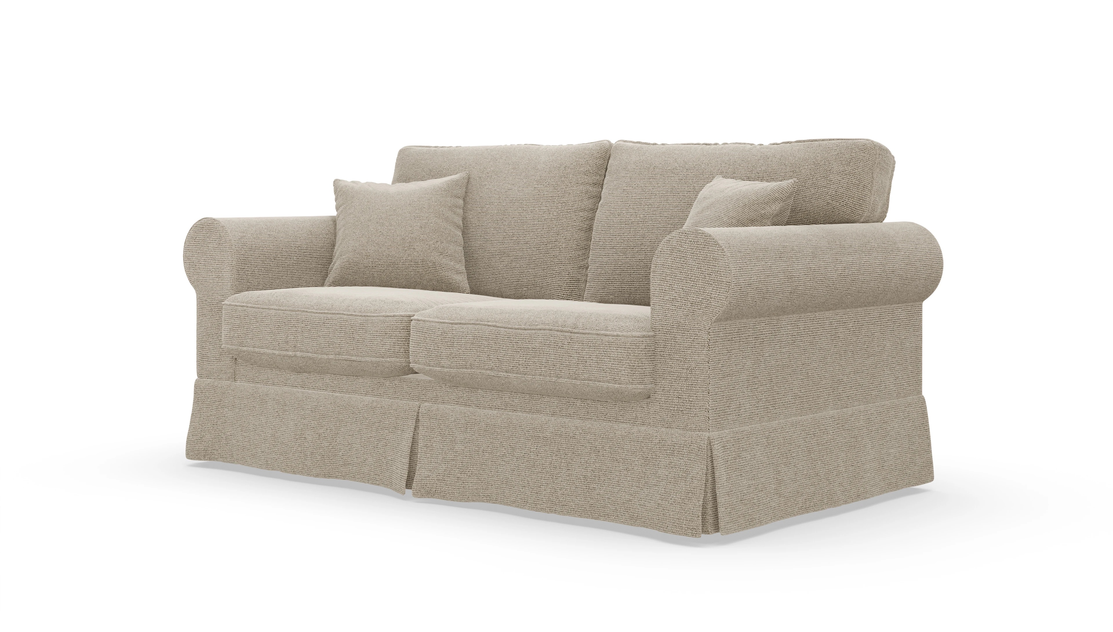 Ansicht des Produktes ParkSlope 2,5-Sitzer in Stoff beige