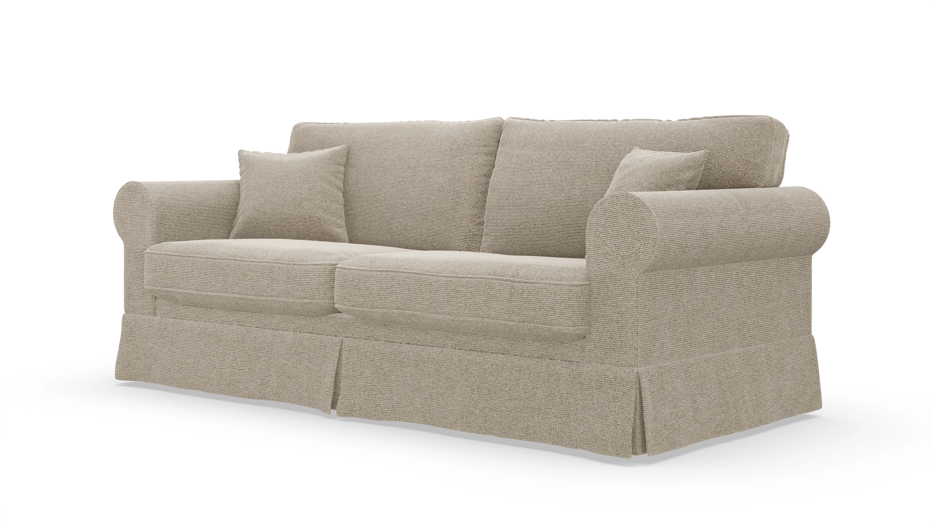 Ansicht des Produktes ParkSlope 3-Sitzer in Stoff beige