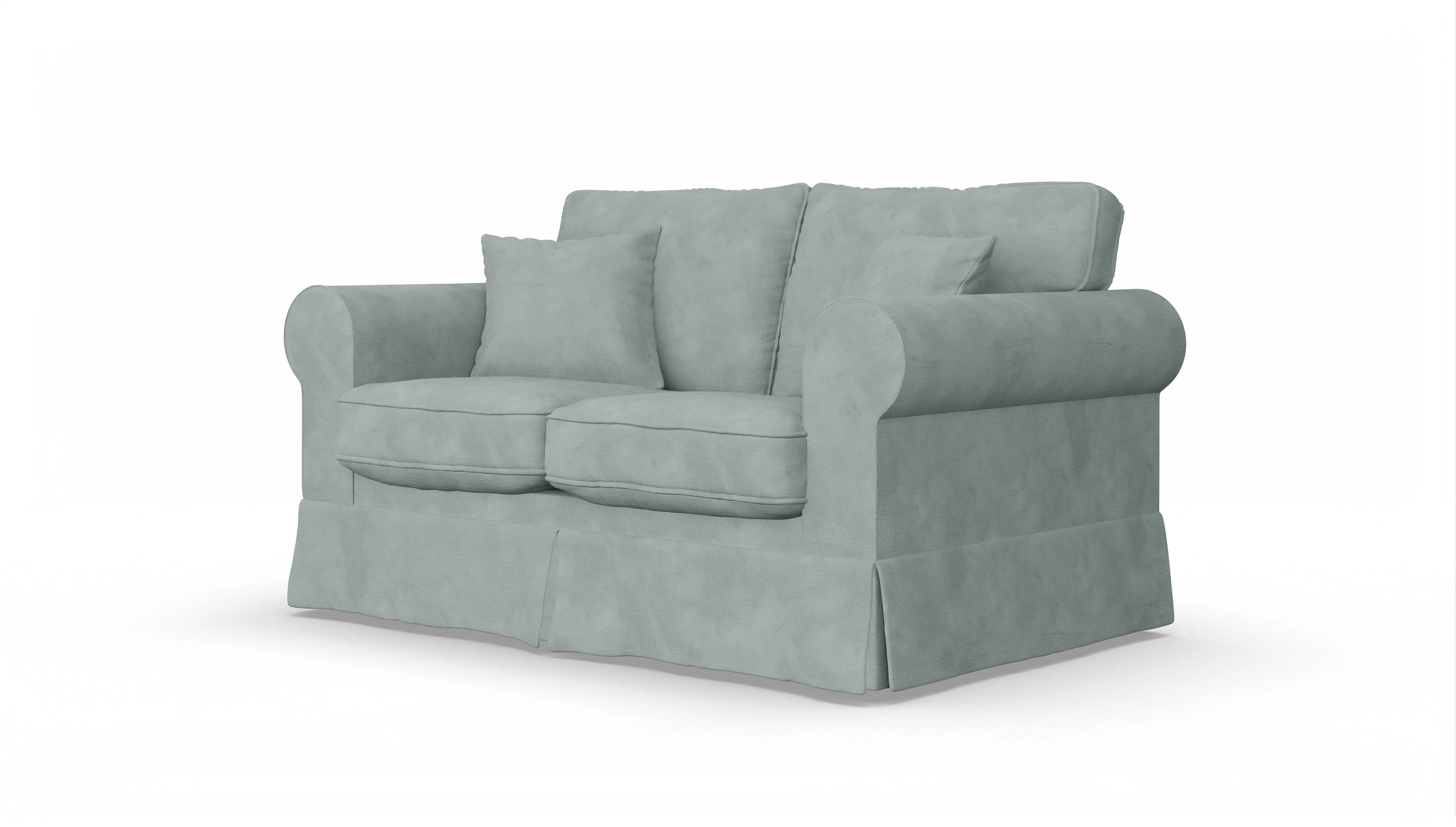 Ansicht des Produktes ParkSlope 2-Sitzer in Samt blau