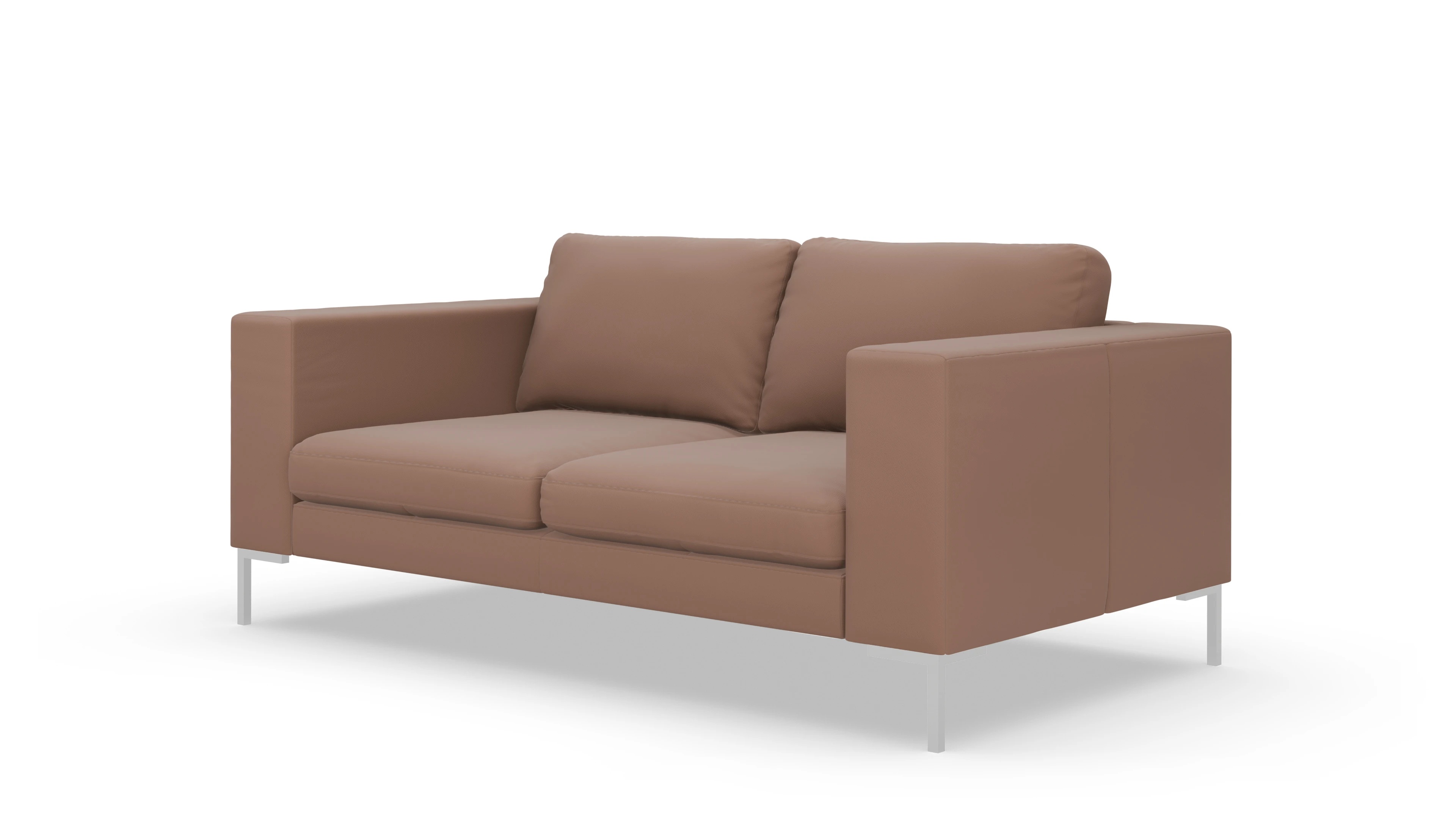 Paludan Ledersofa Ansicht des Produktes Paludan 2-Sitzer in Leder braun