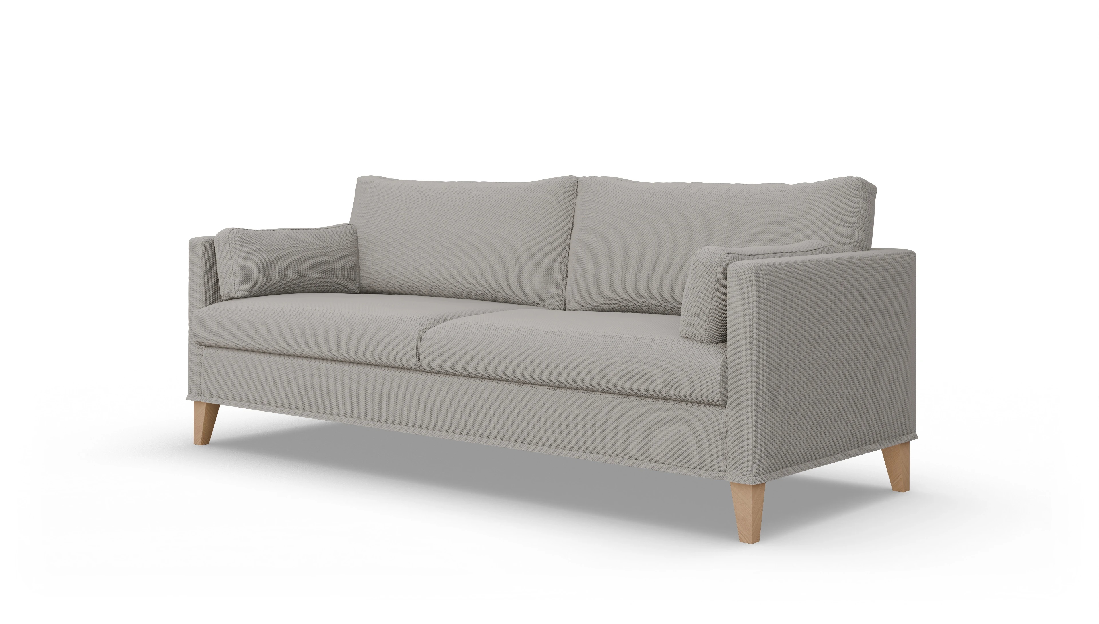 Ansicht des Produktes Jensen 3-Sitzer in Stoff weiß