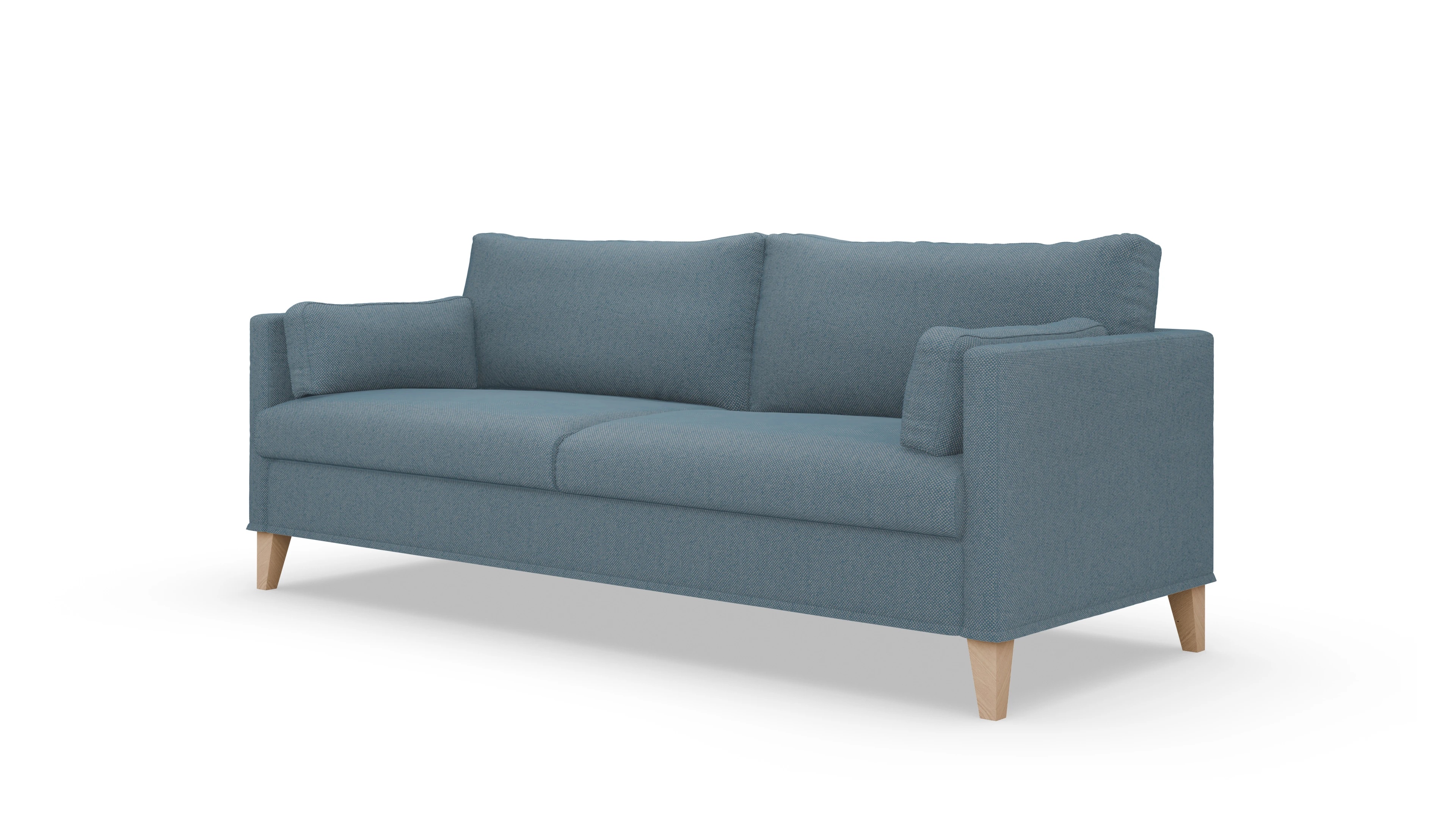 Ansicht des Produktes Jensen 3-Sitzer in Stoff blau