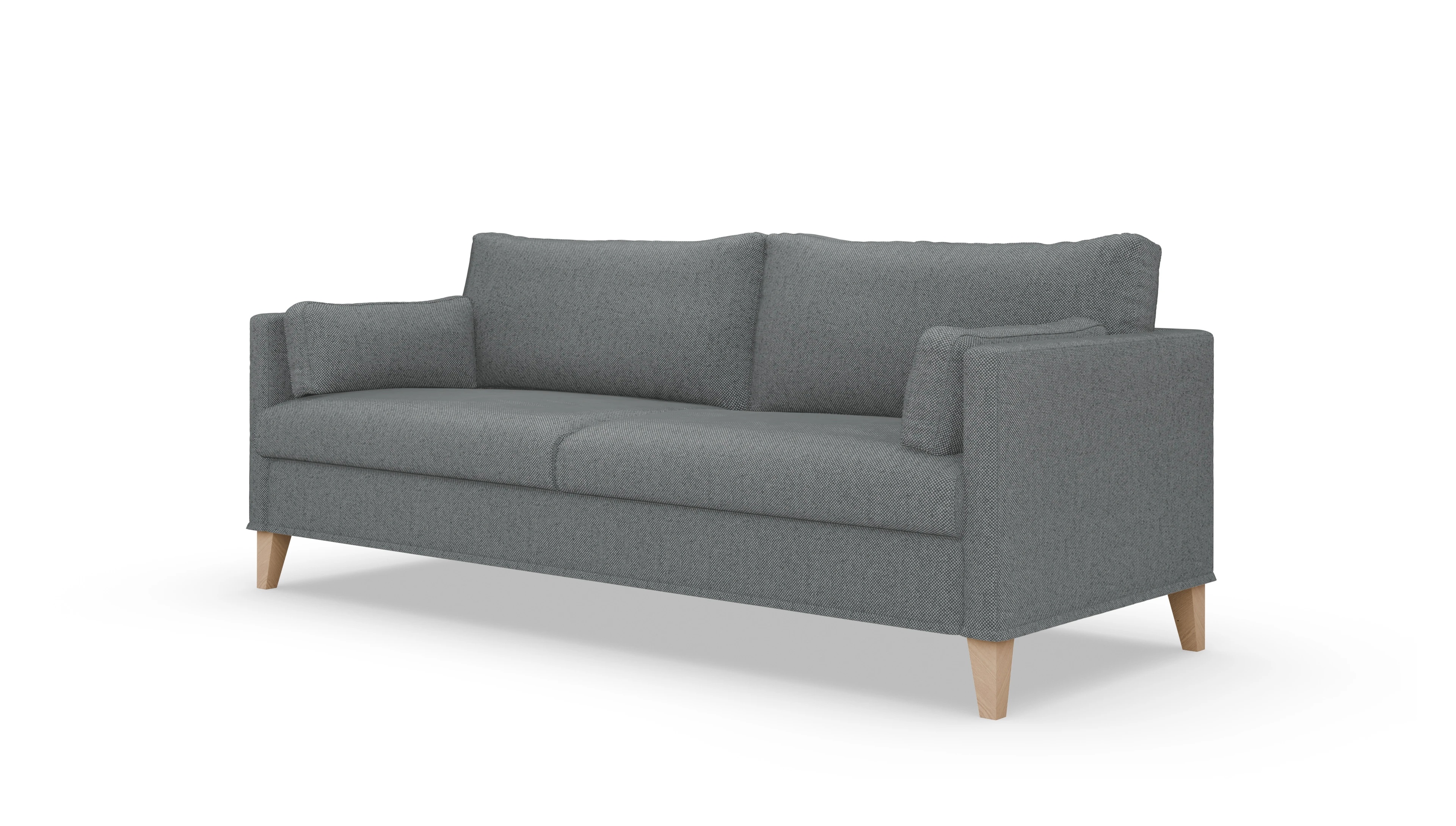 Jensen Hussensofa Ansicht des Produktes Jensen 3-Sitzer in Stoff grau