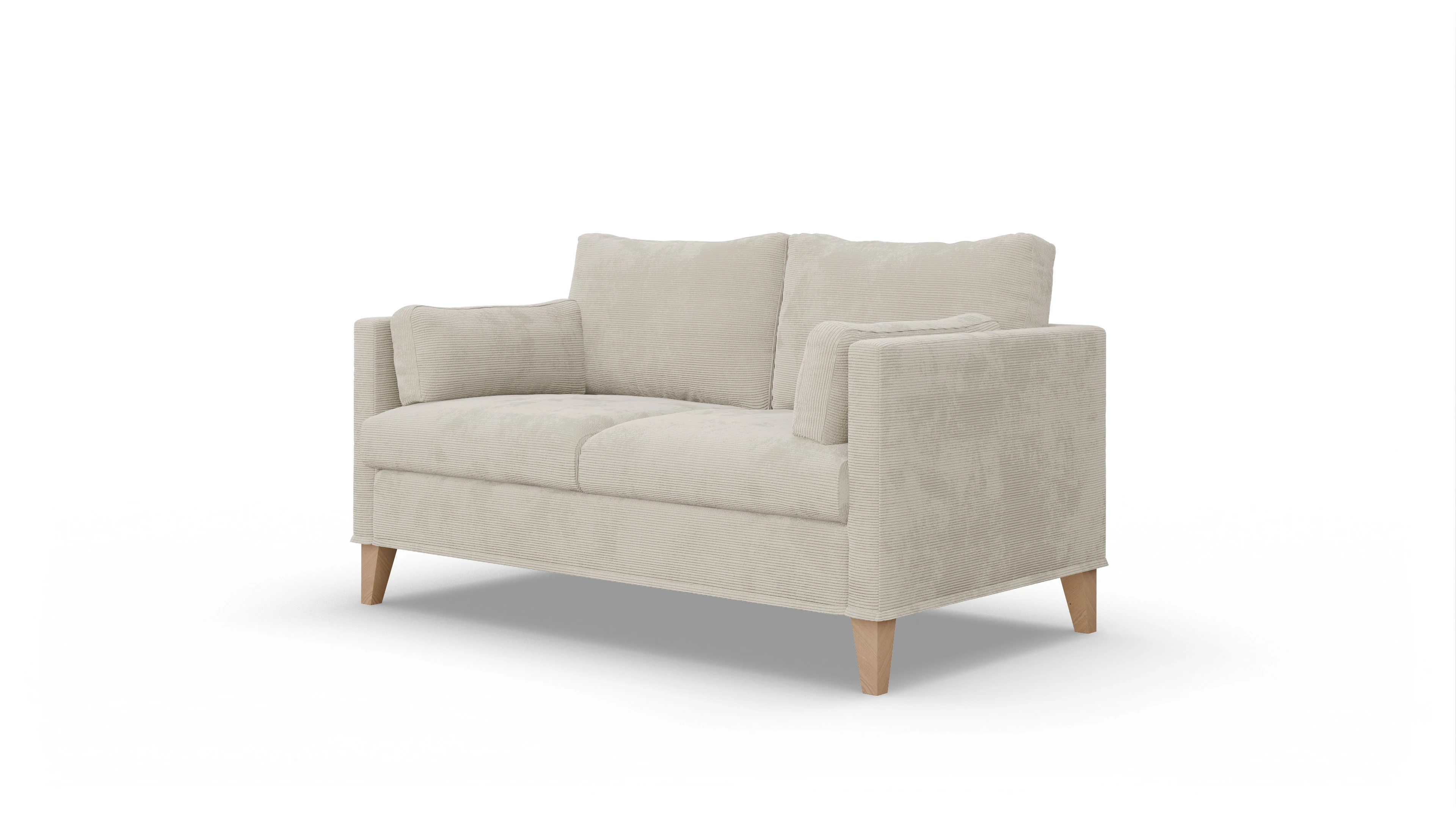 Ansicht des Produktes Jensen 2-Sitzer in Cord weiß