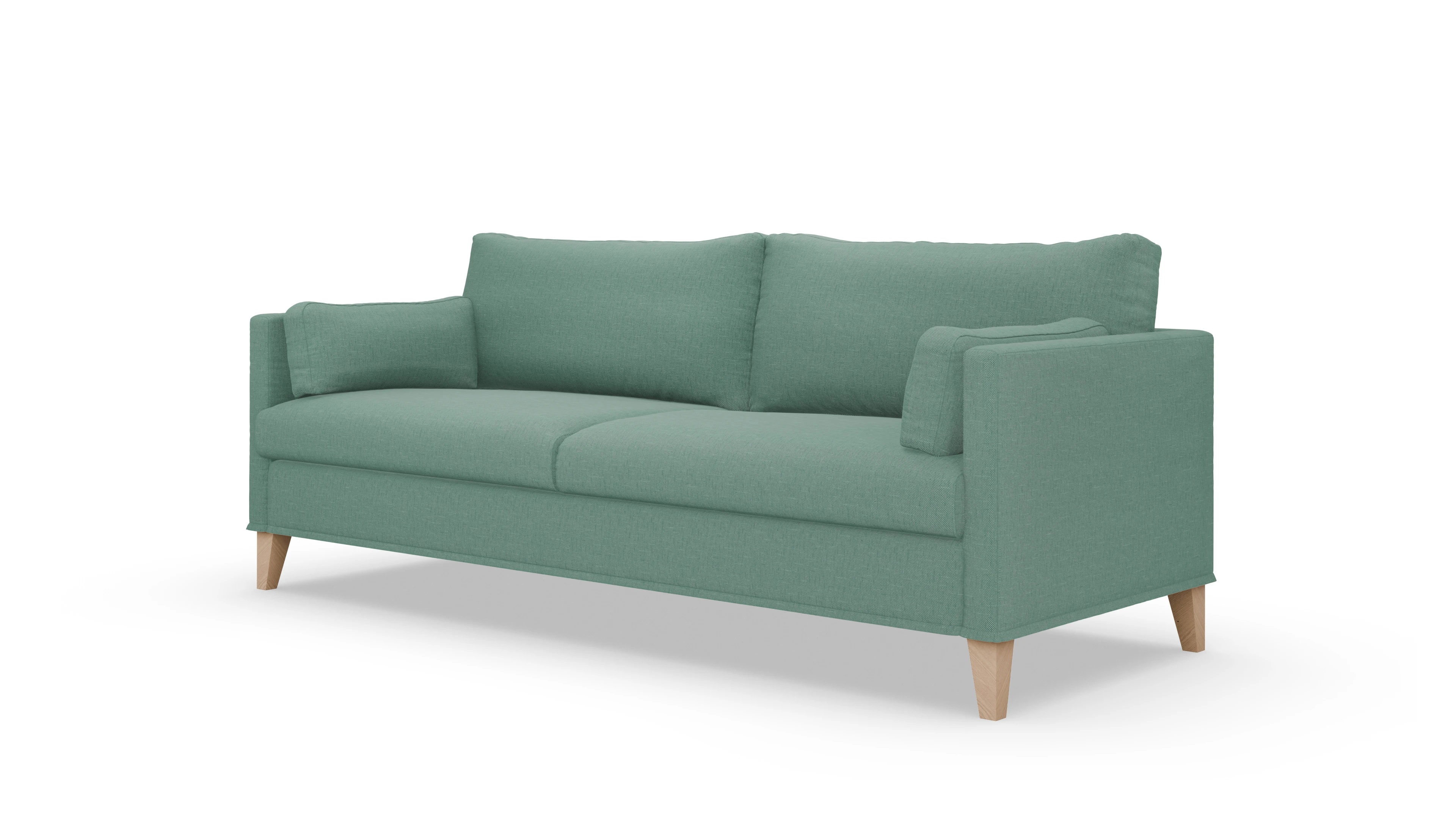 Jensen Hussensofa Ansicht des Produktes Jensen 3-Sitzer in Stoff blau