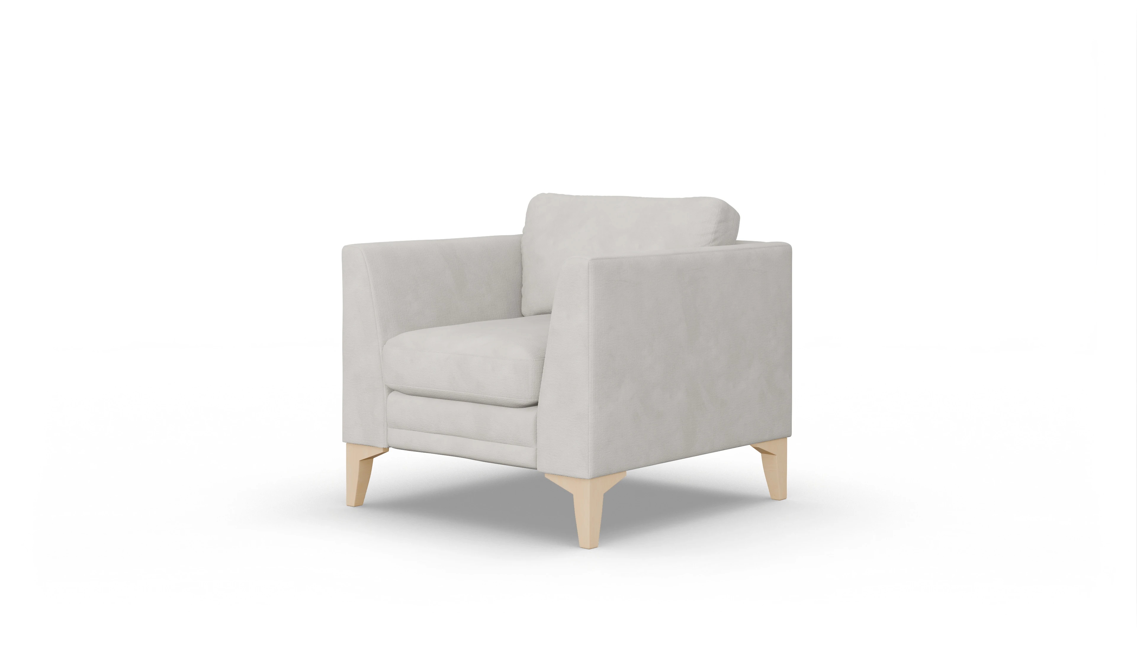 Ansicht des Produktes Village Sessel in Samt weiß